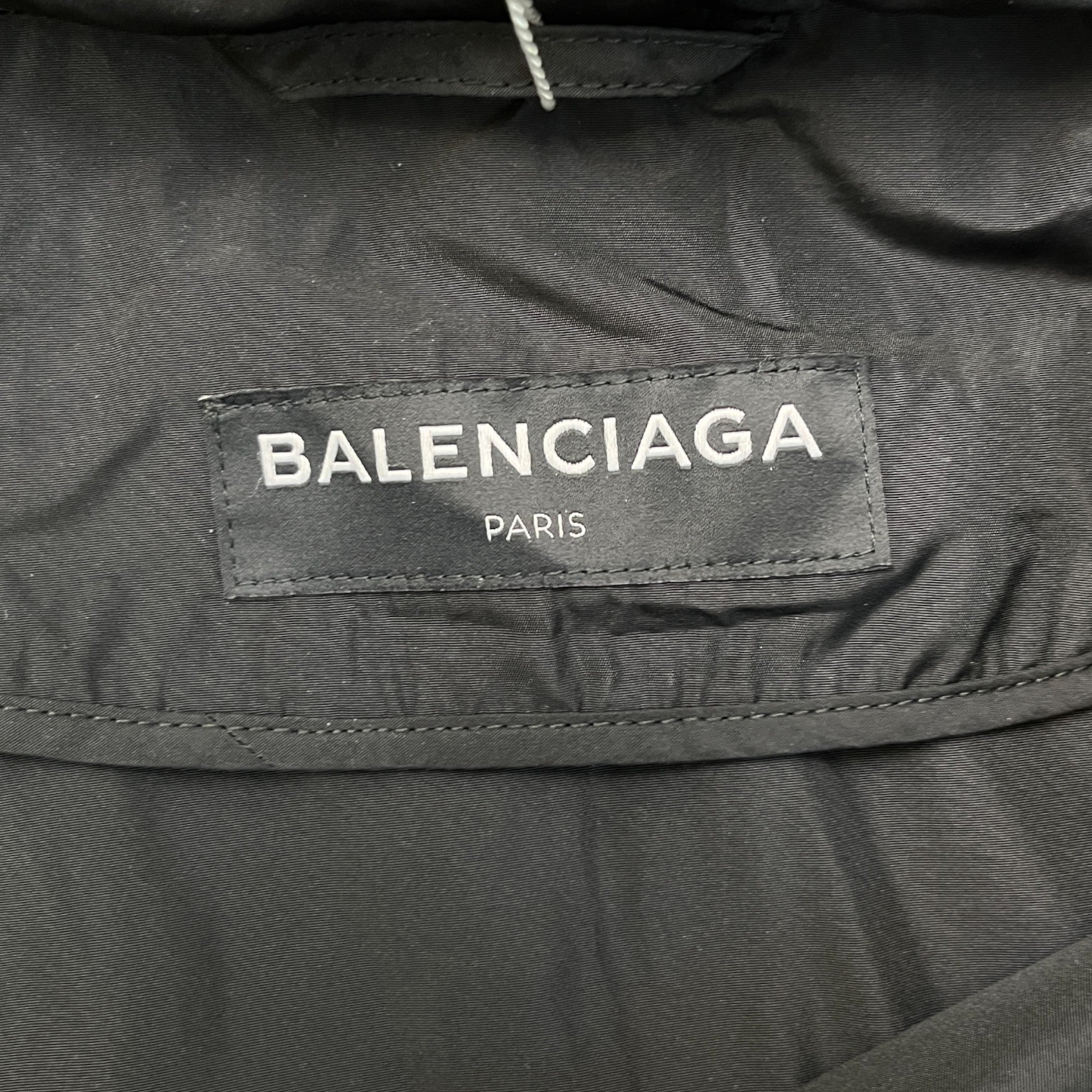 Men's Political Logo Print Windbreaker Black Size IT 50 / L