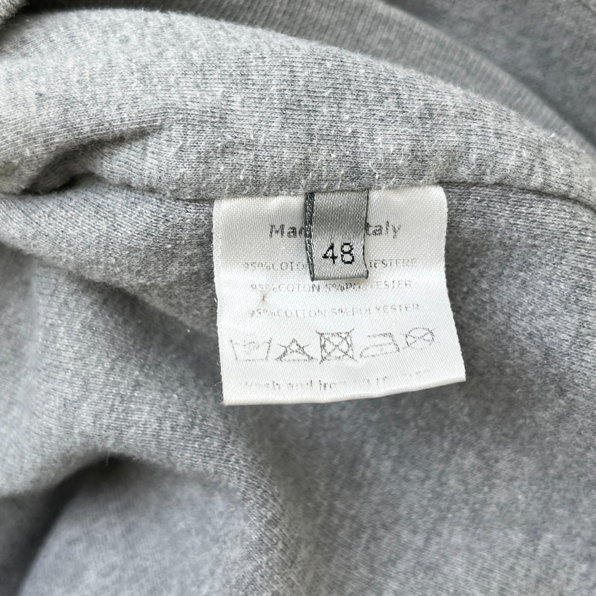 Men's Embroidered Logo Track Jacket Grey Size IT 48 / UK M