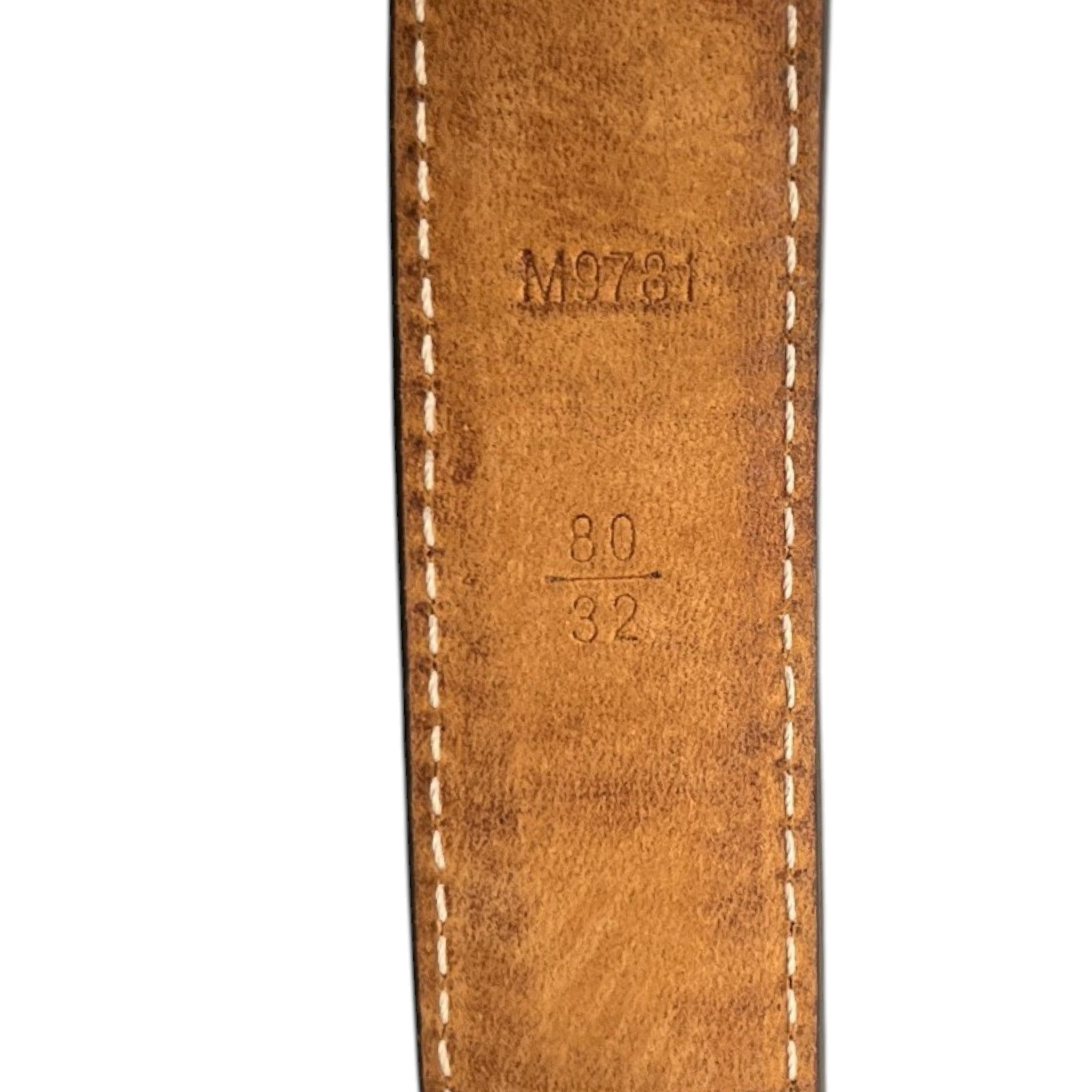 Women's Monogram Lv Belt Brown Size 80CM / UK 8