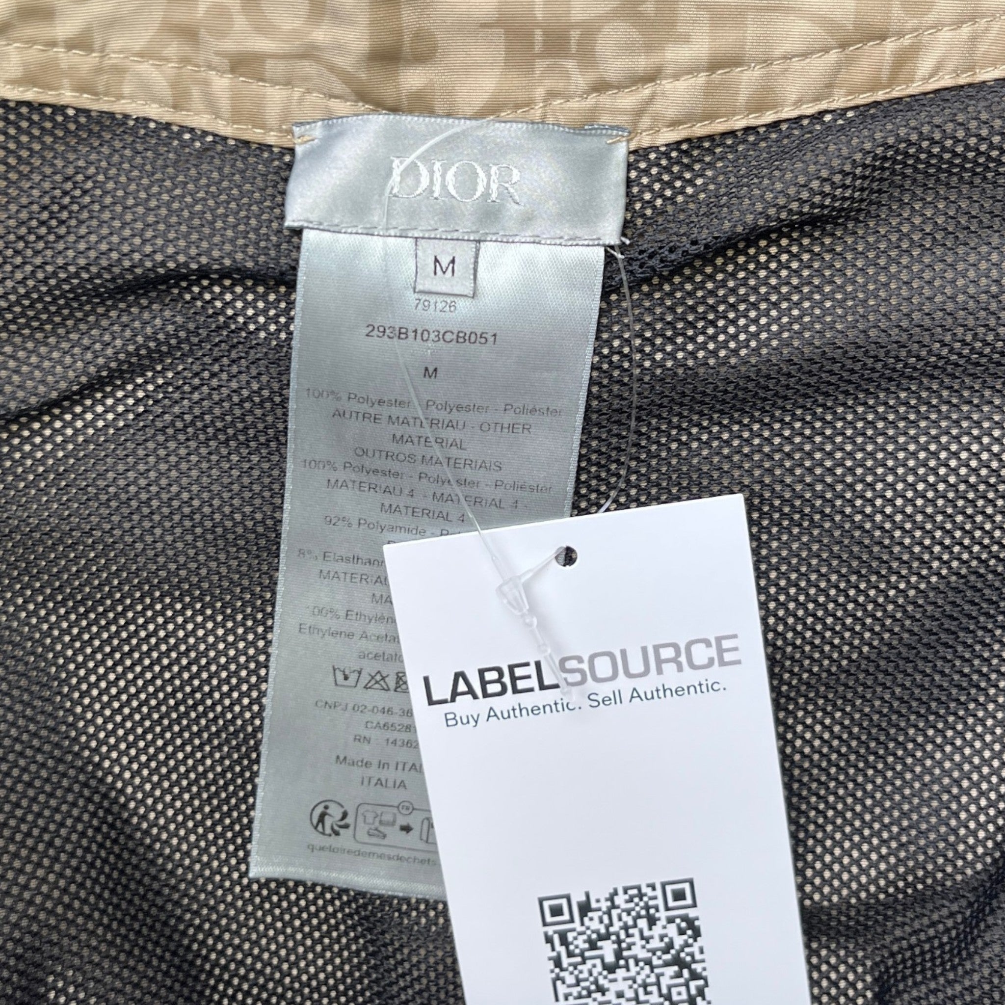 Men's Oblique Swim Shorts Beige Size M