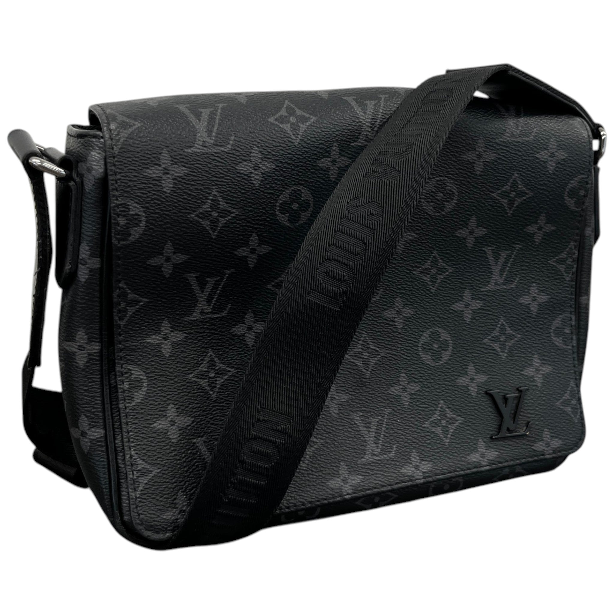 Men's District Pm Monogram Eclipse Messenger Bag Black