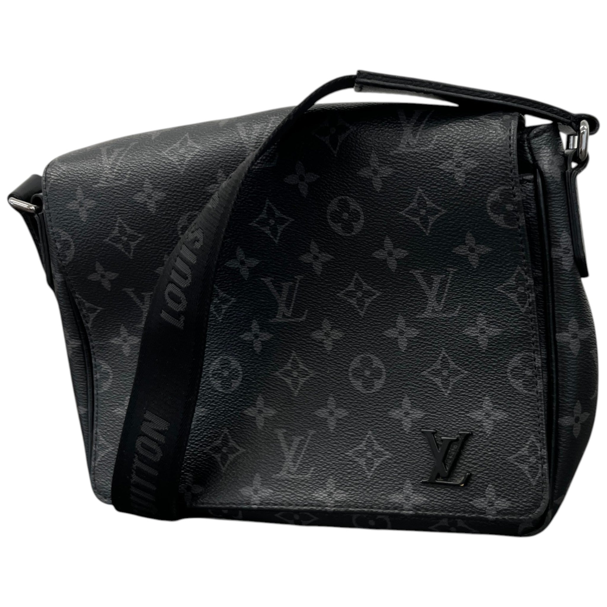 Men's District Pm Monogram Eclipse Messenger Bag Black