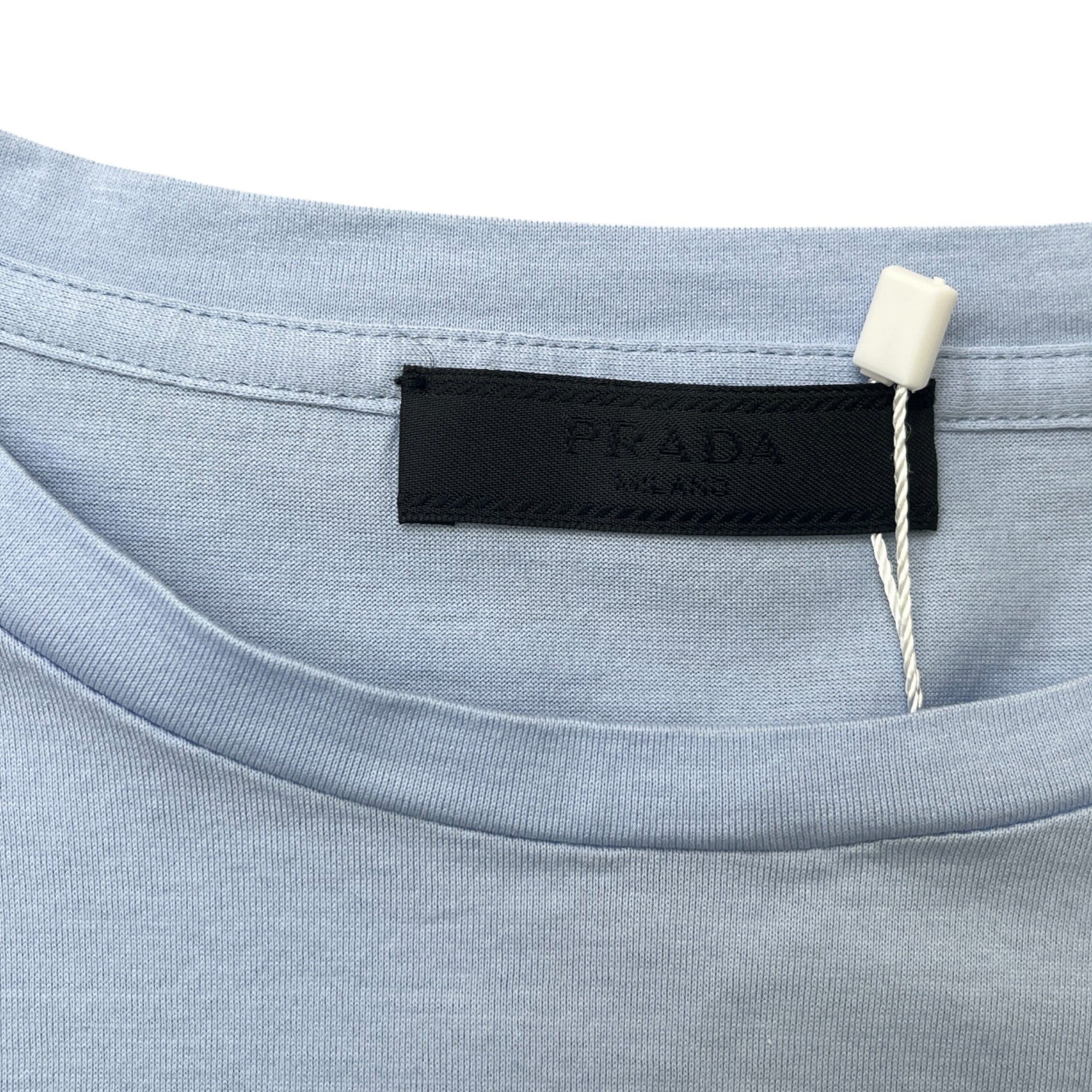 Men's Embroidered Logo T-Shirt Blue Size XL