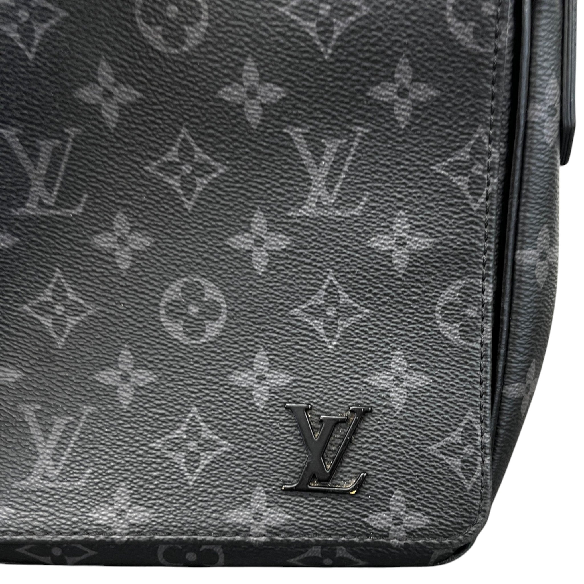 Men's District Pm Monogram Eclipse Messenger Bag Black