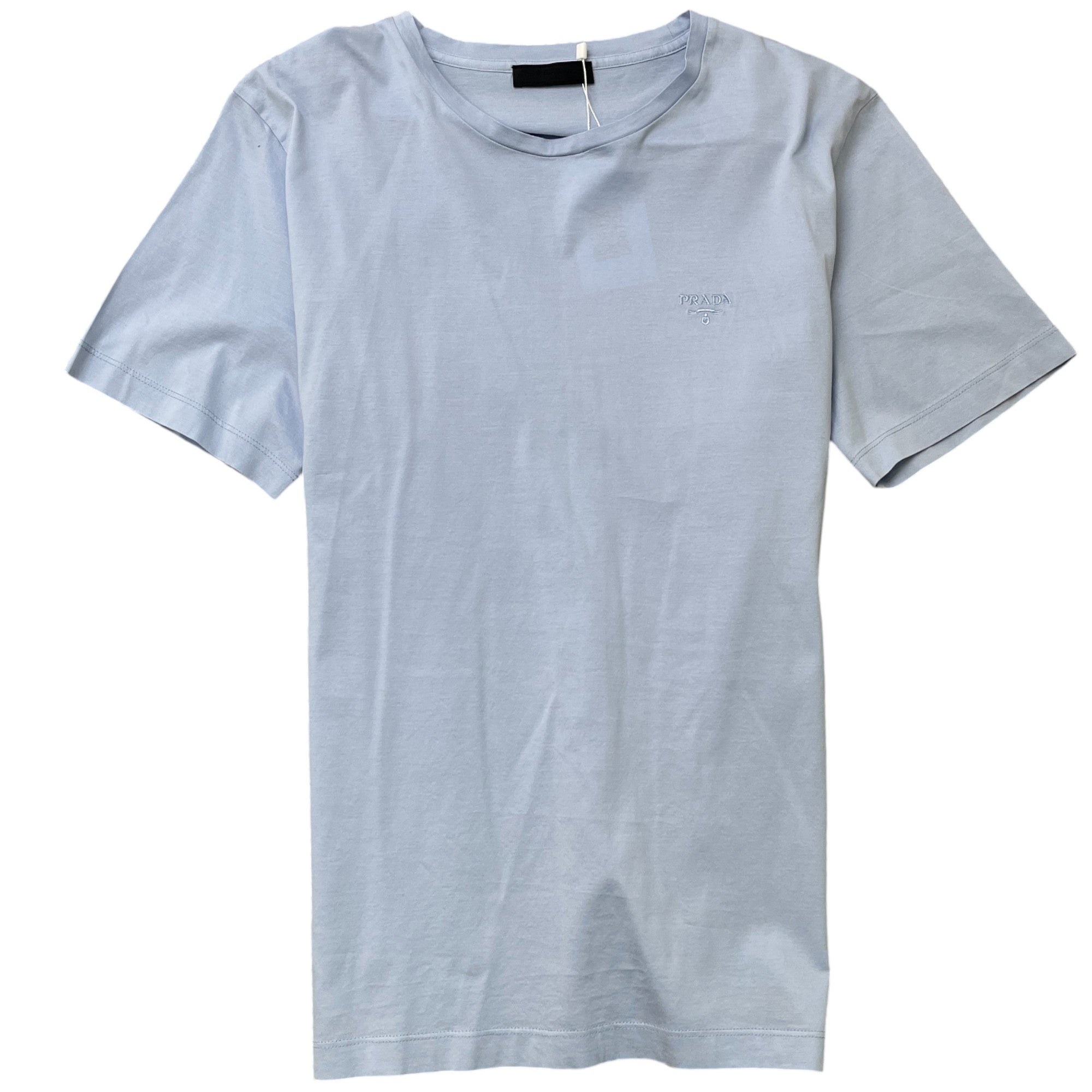 Men's Embroidered Logo T-Shirt Blue Size XL