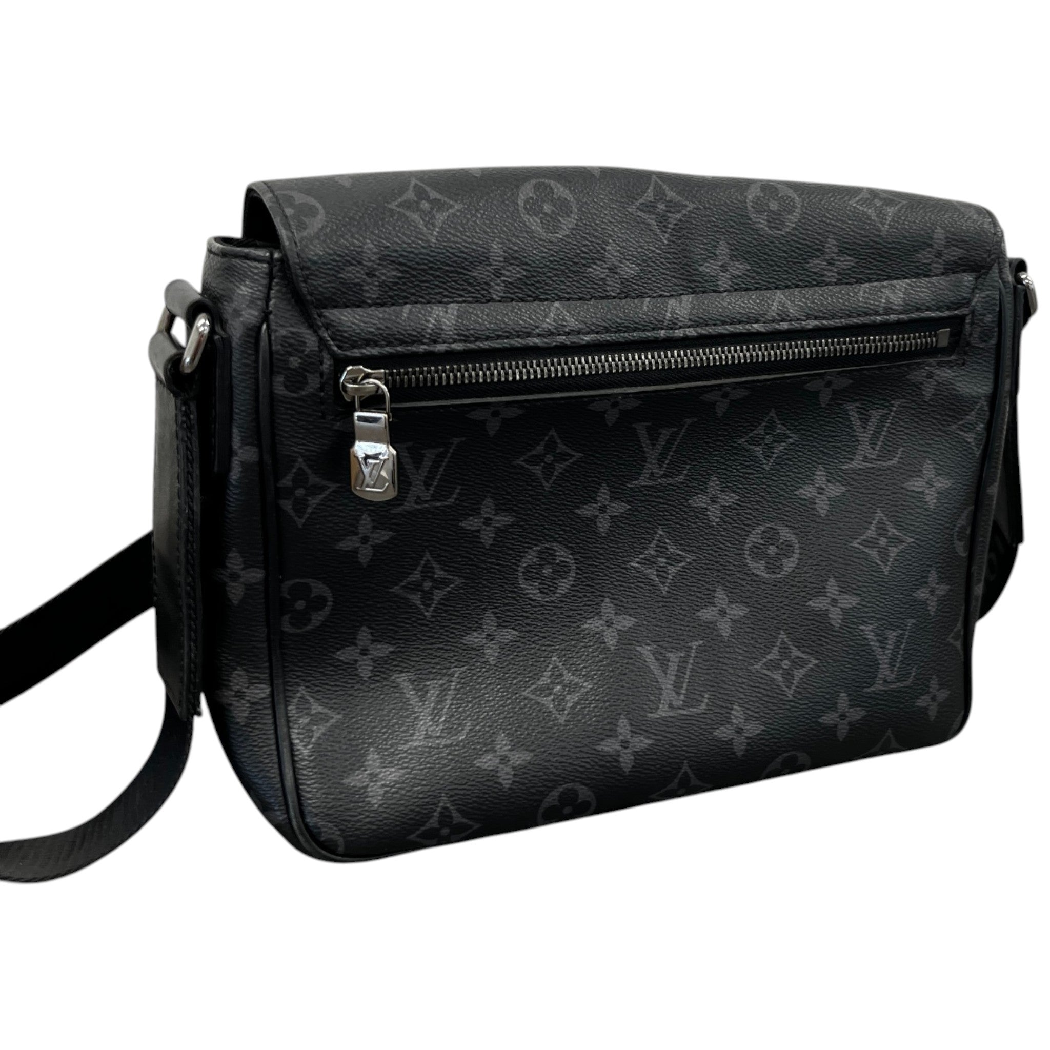 Men's District Pm Monogram Eclipse Messenger Bag Black