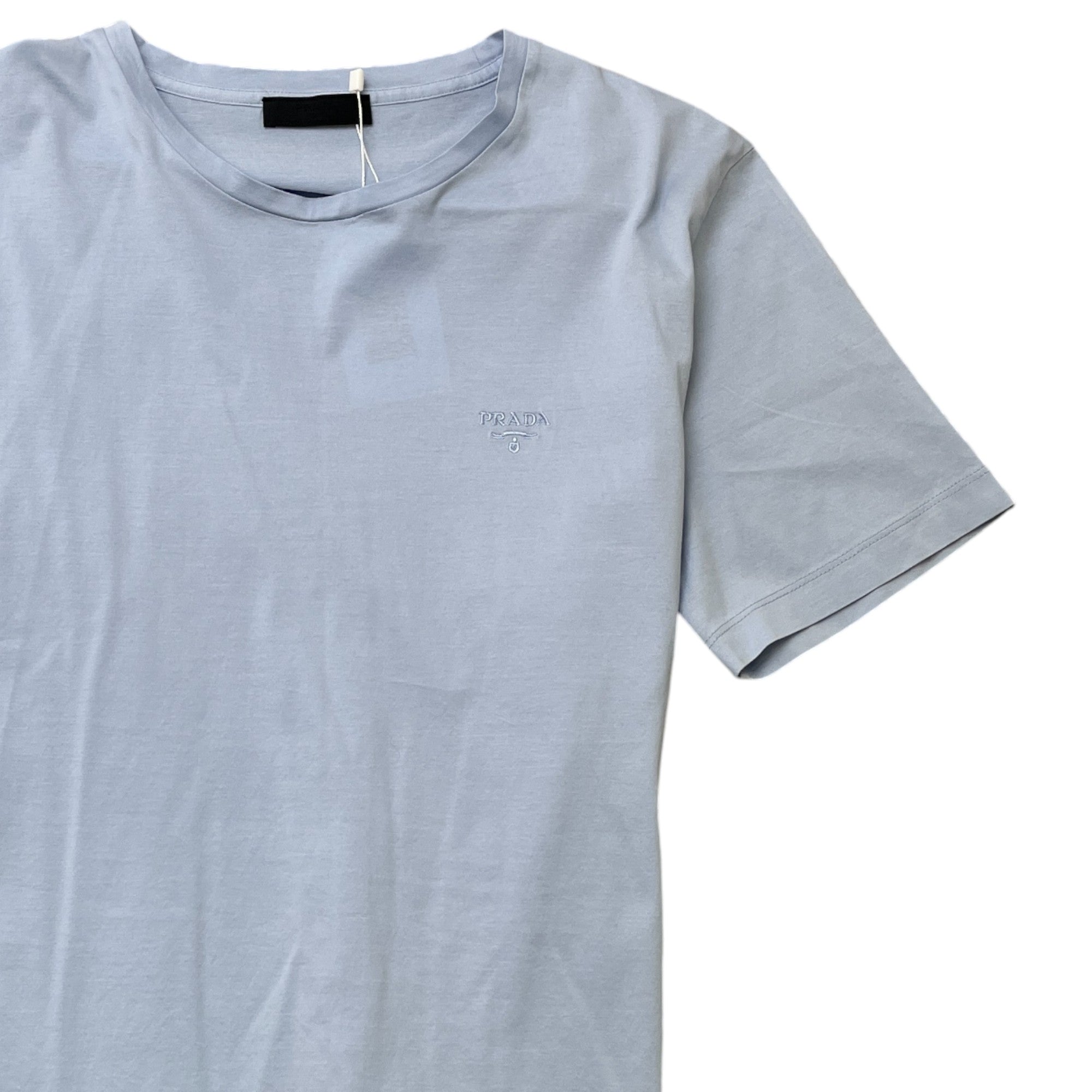 Men's Embroidered Logo T-Shirt Blue Size XL