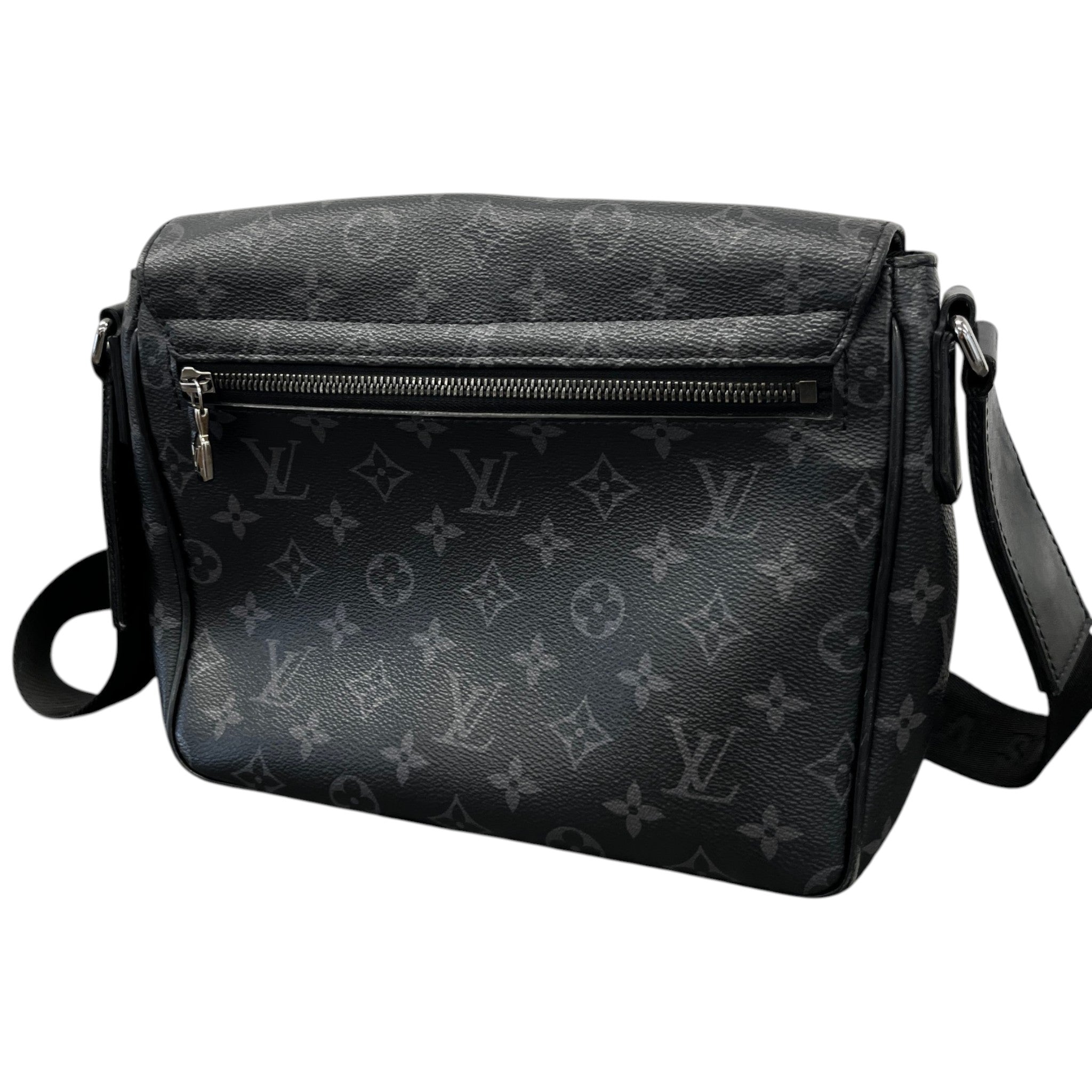 Men's District Pm Monogram Eclipse Messenger Bag Black