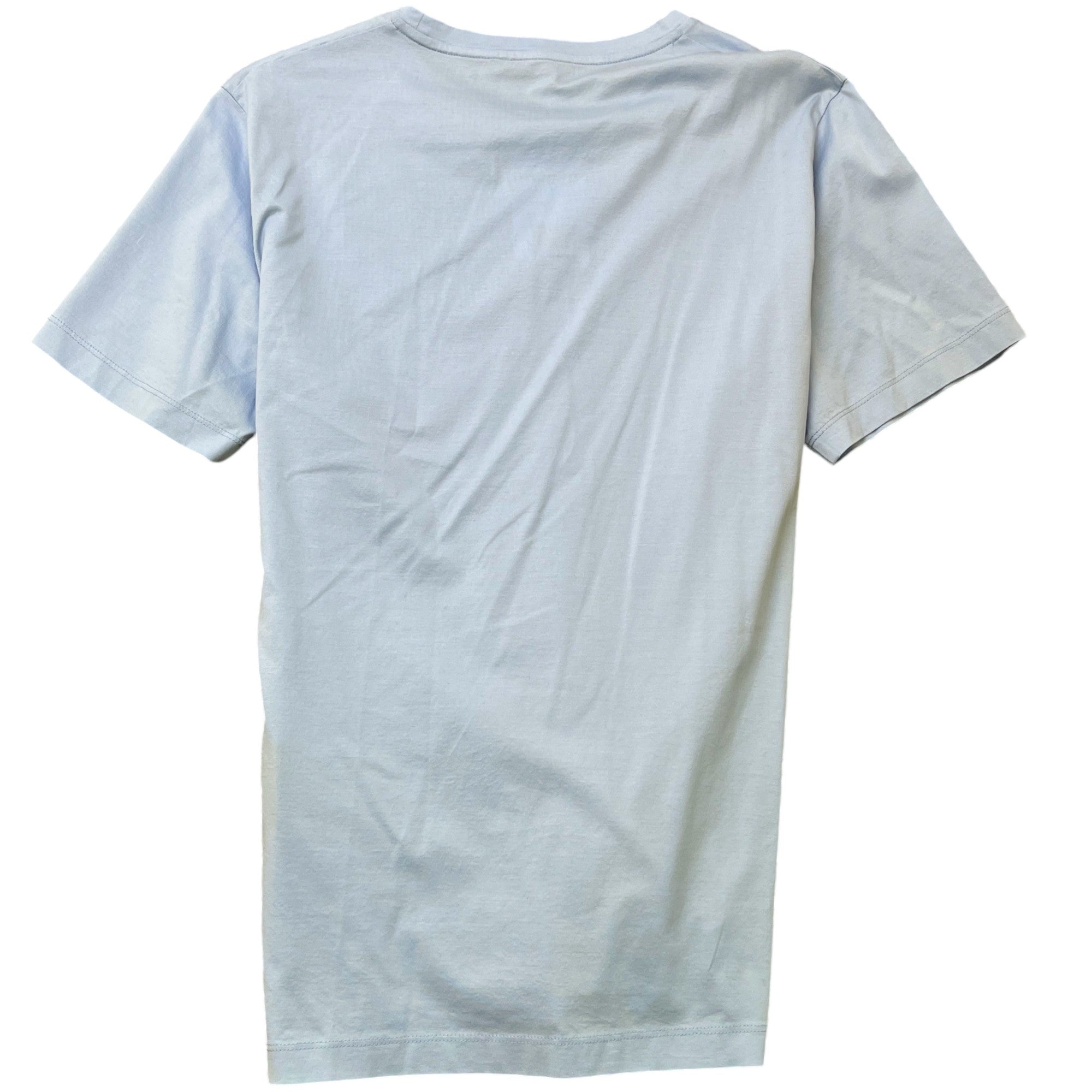 Men's Embroidered Logo T-Shirt Blue Size XL