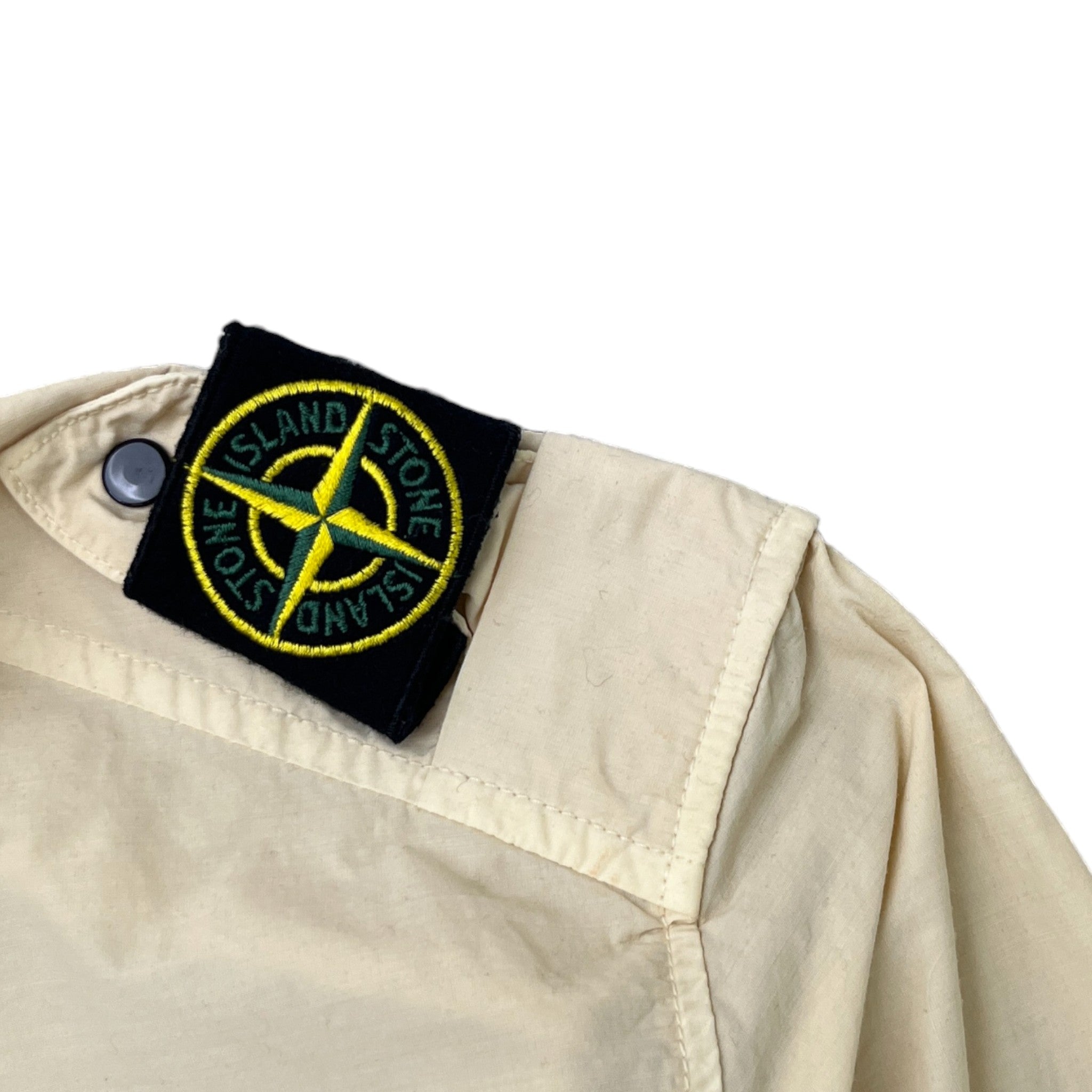 Men's Applique Logo Jacket Cream Size S