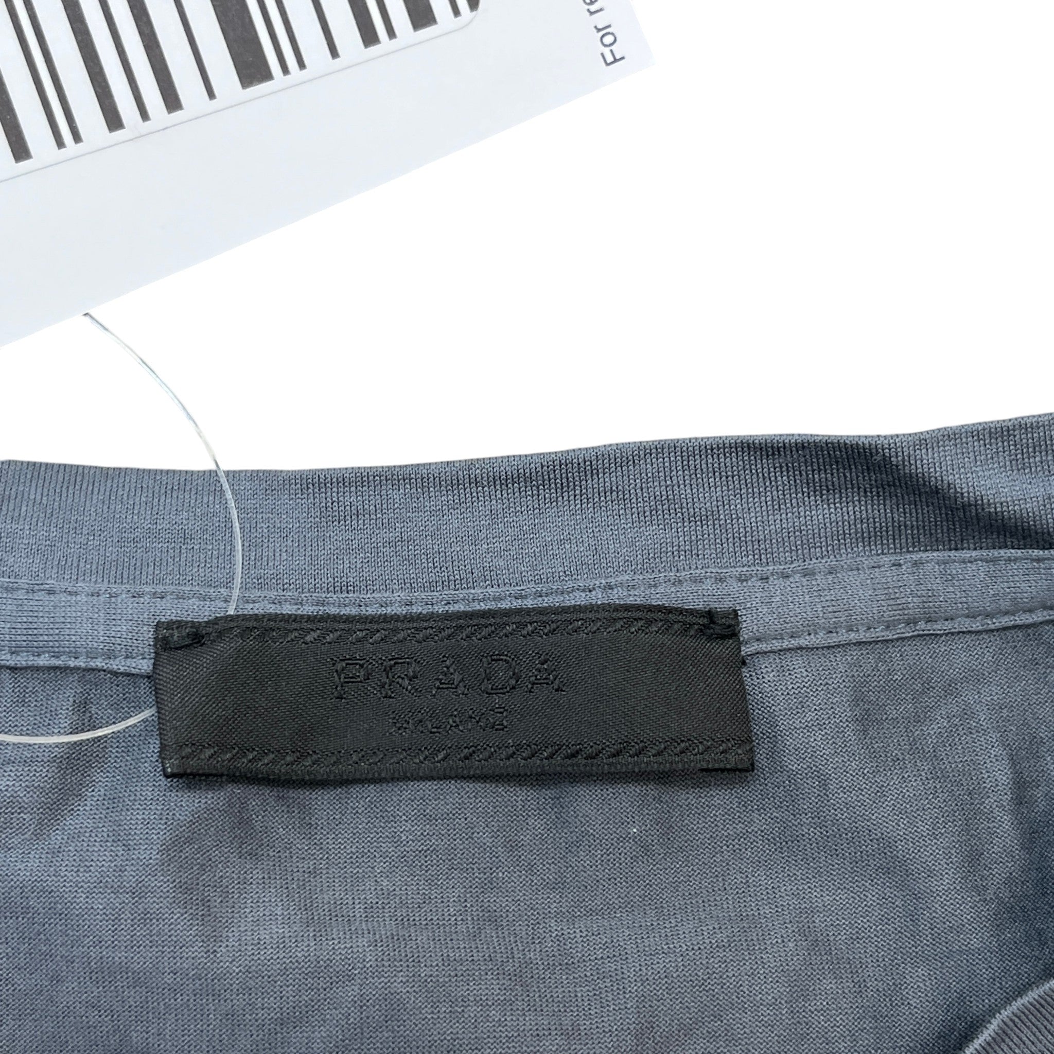 Men's Plaque Logo T-Shirt Grey Size M