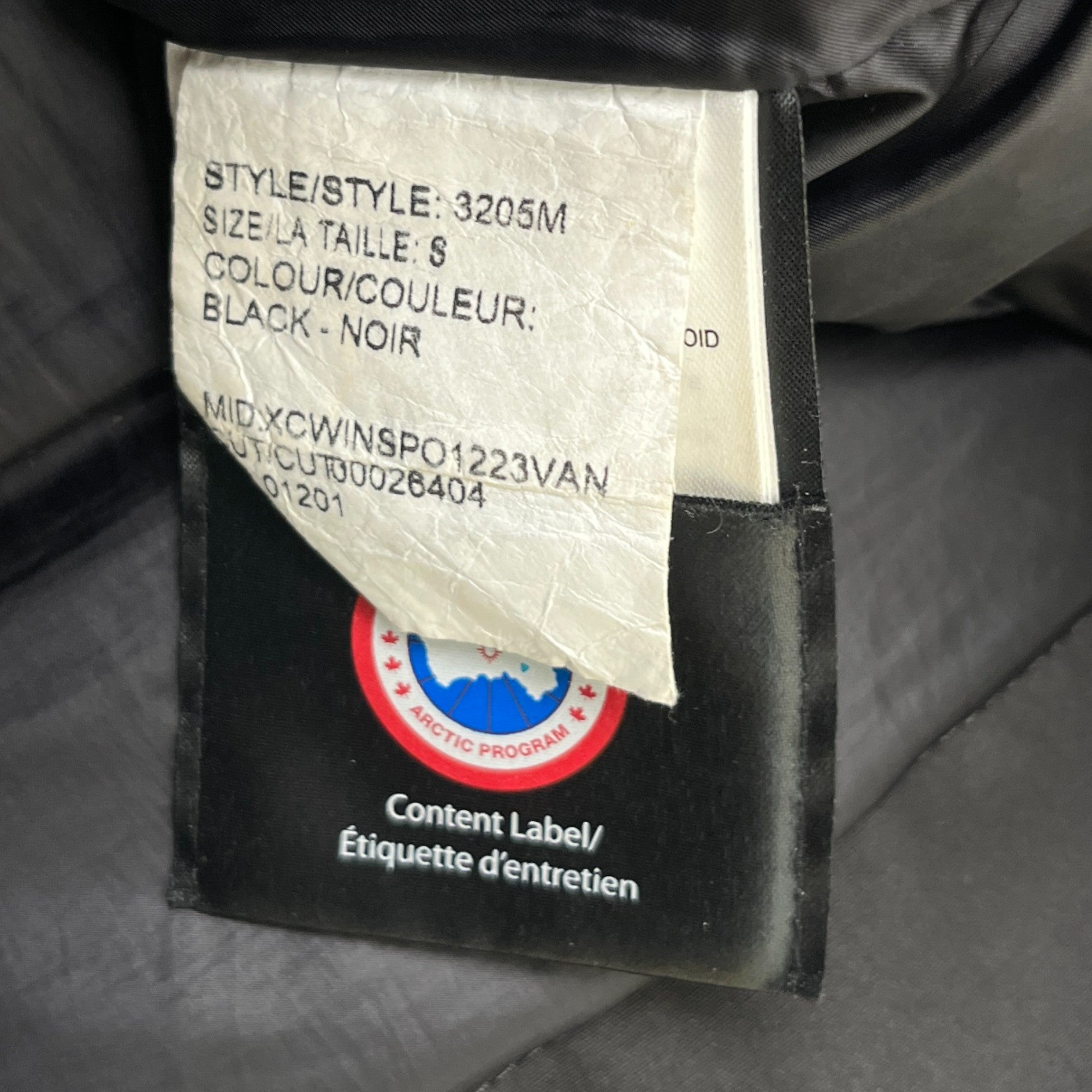 Men's Hendriksen Down Jacket Black Size S