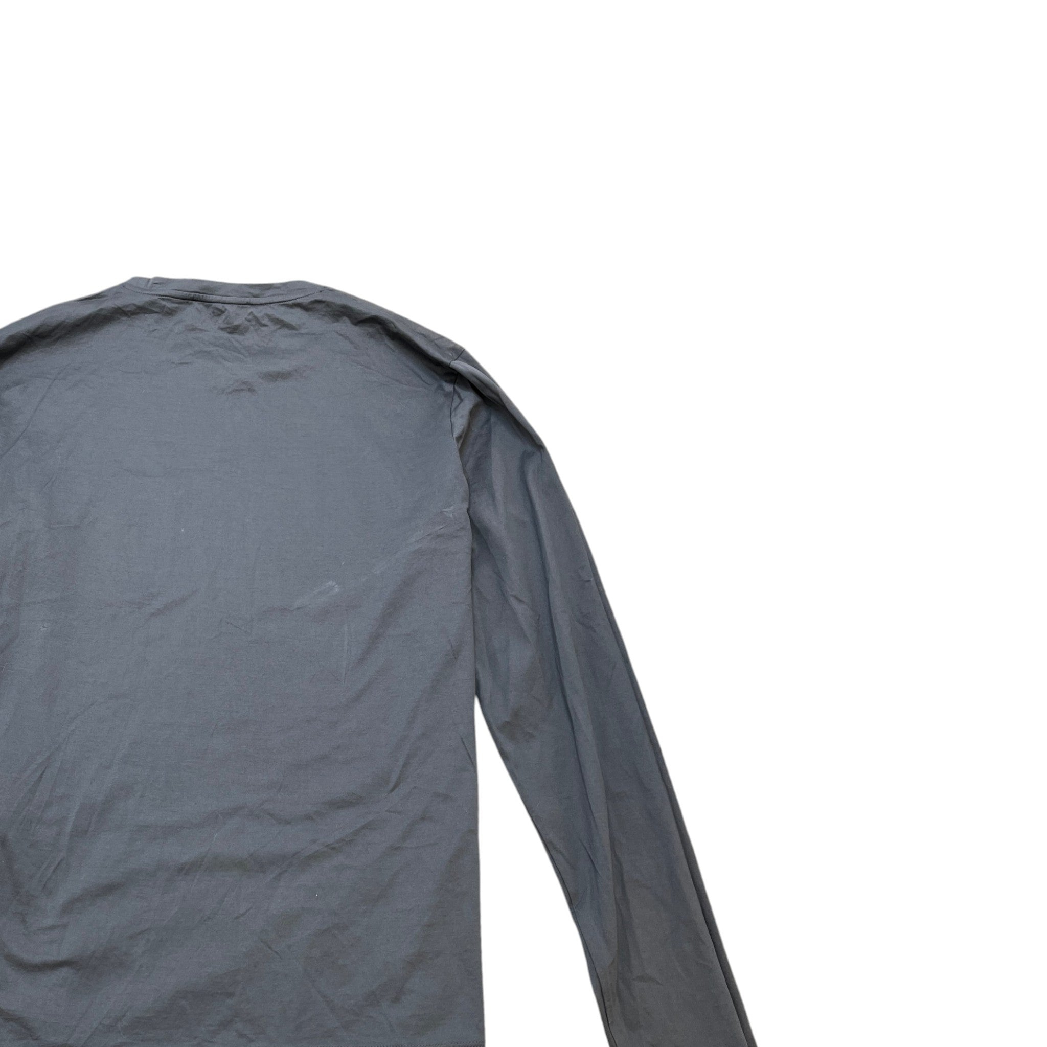Men's Plaque Logo T-Shirt Grey Size M