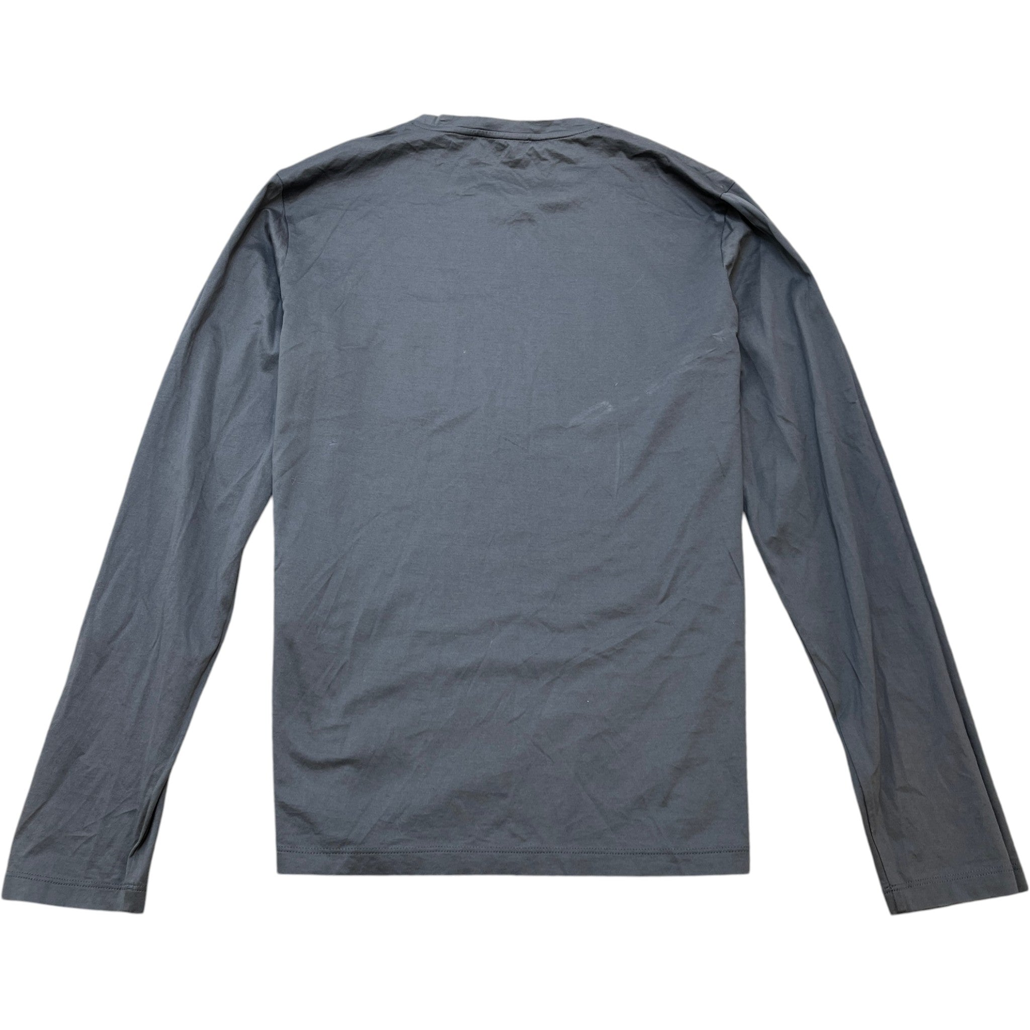 Men's Plaque Logo T-Shirt Grey Size M
