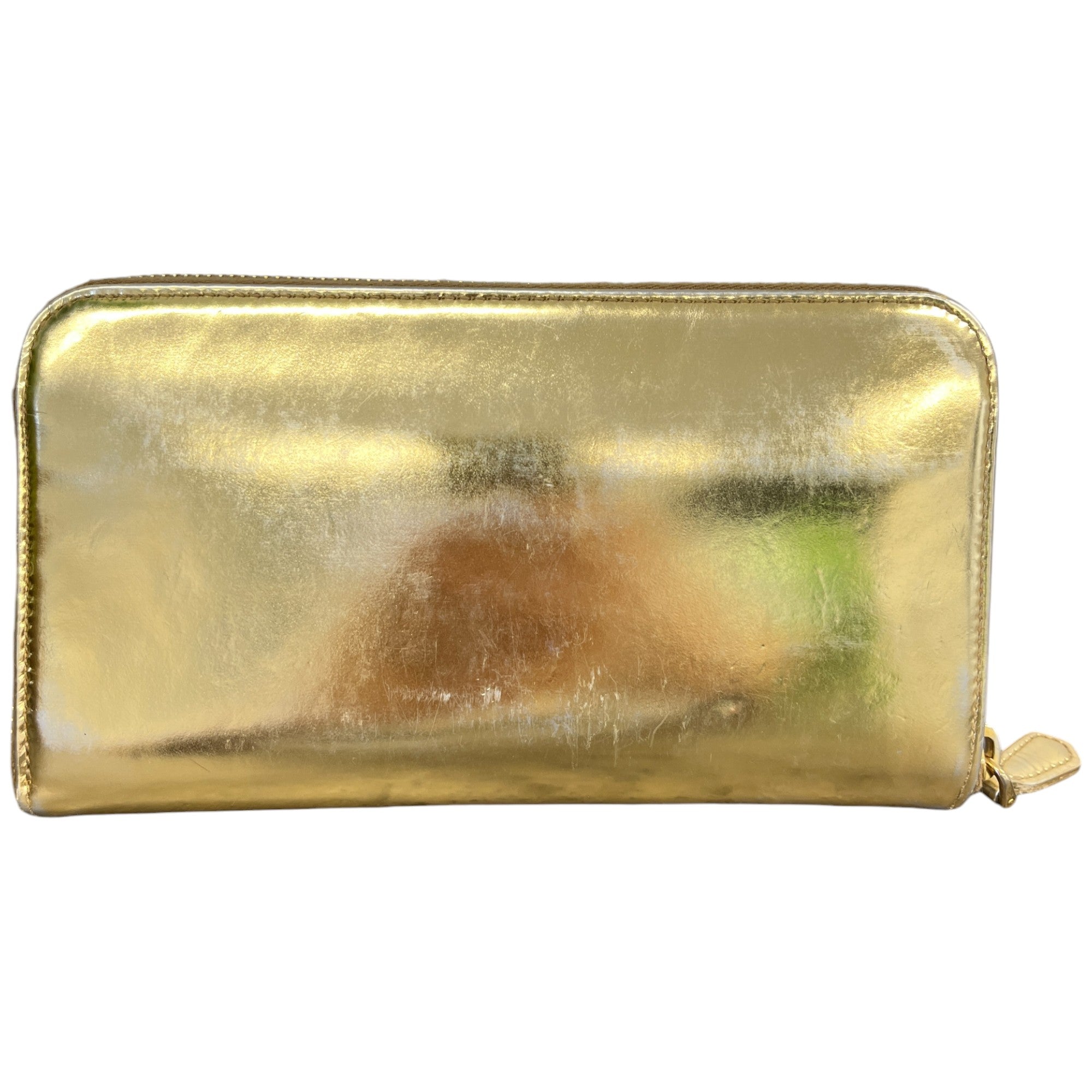 Women's Zip Around Long Purse Gold