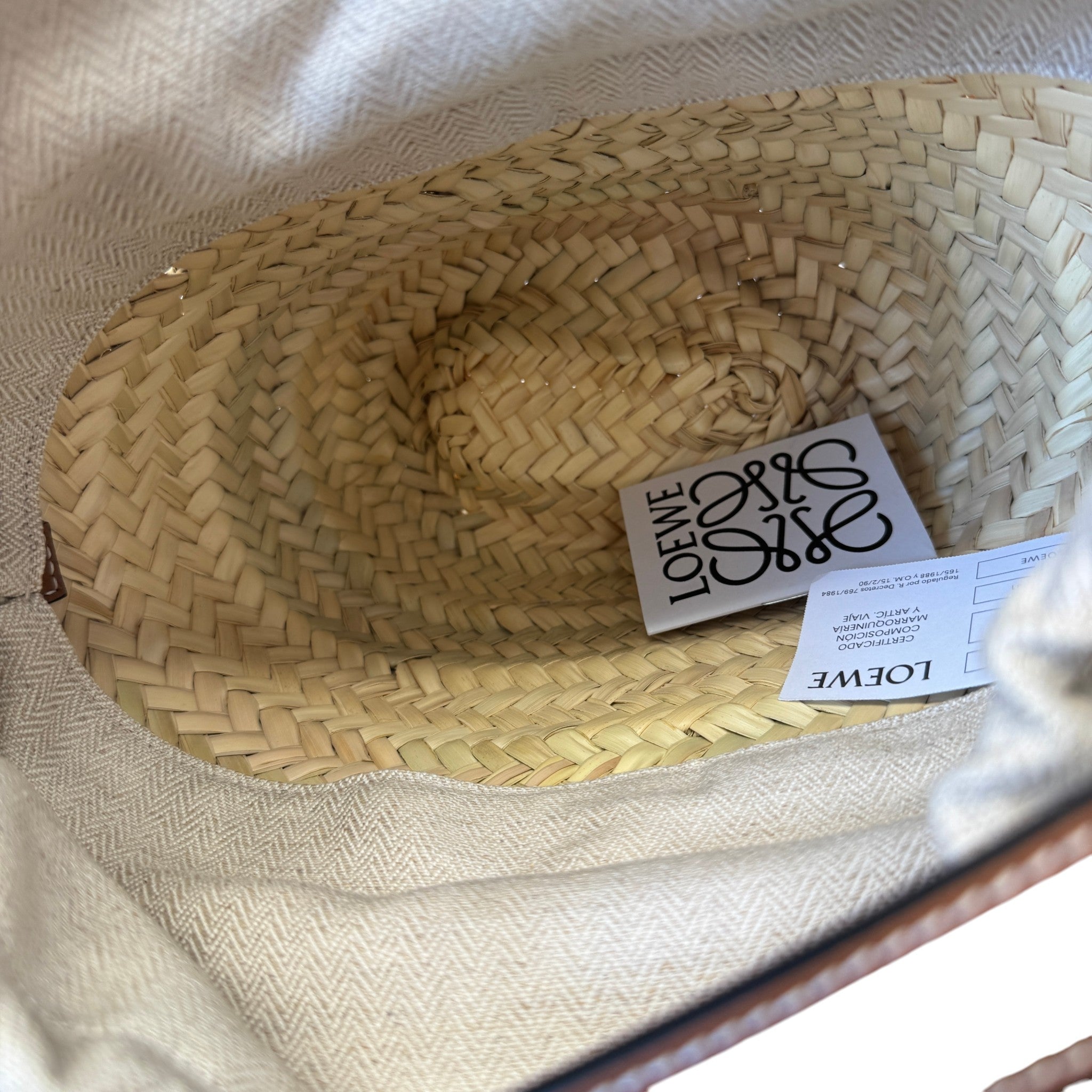 Women's Drawstring Bucket Palm Bag Brown