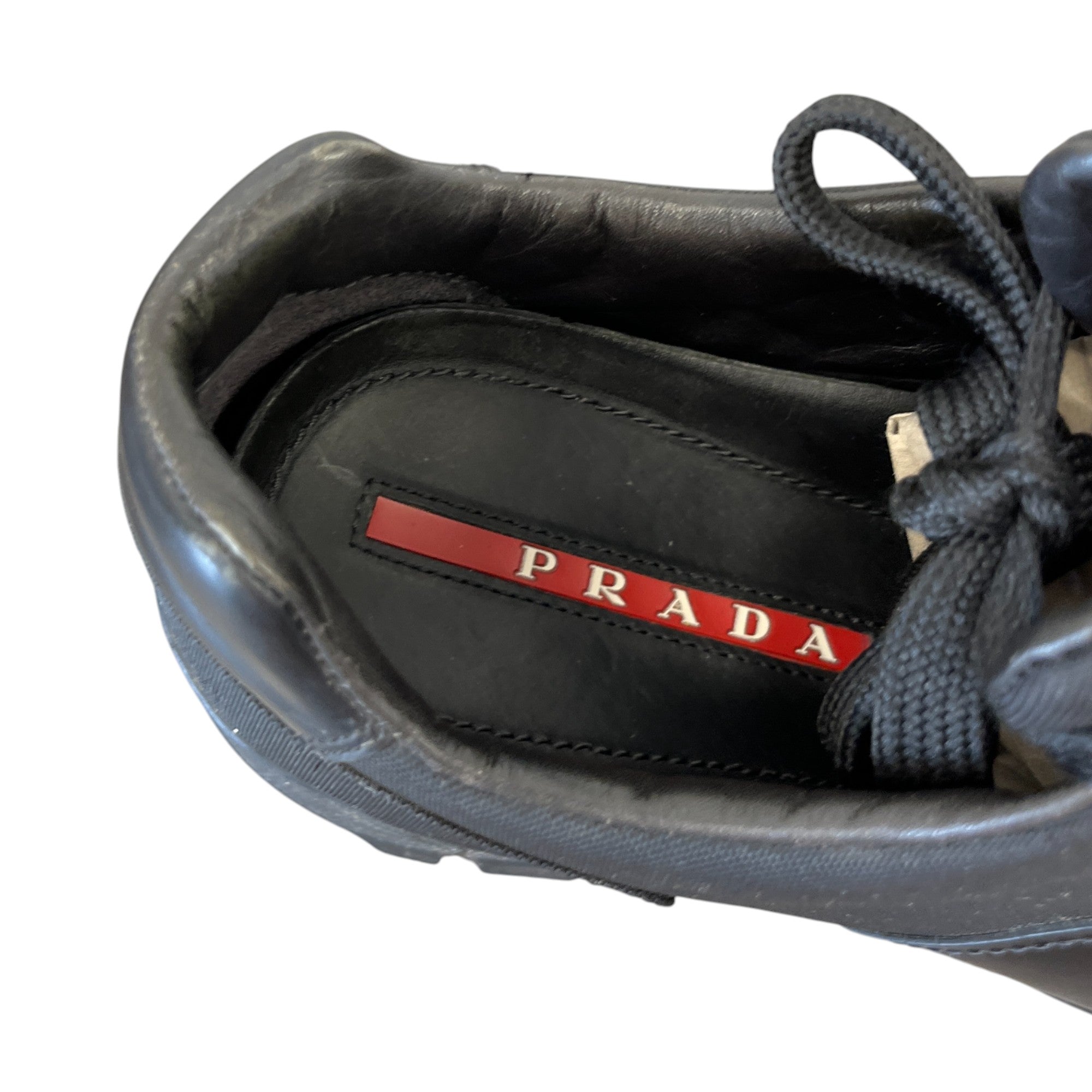 Men's Logo Low Trainers Black Size EU 42 / UK 8