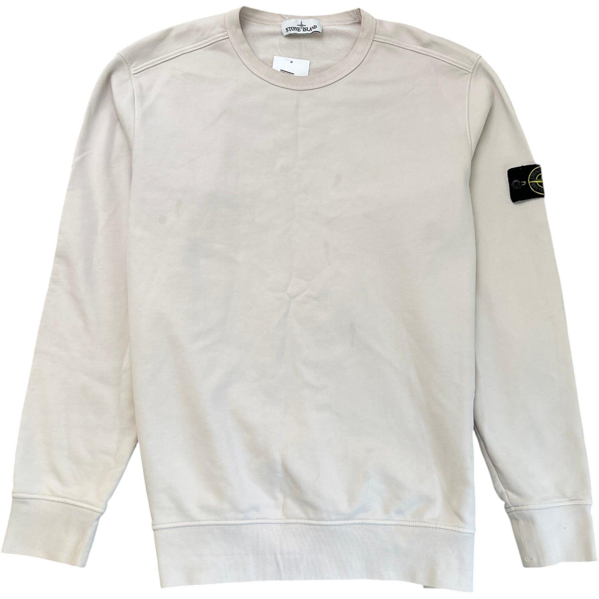 Men's Applique Logo Sweatshirt Beige Size XXXL