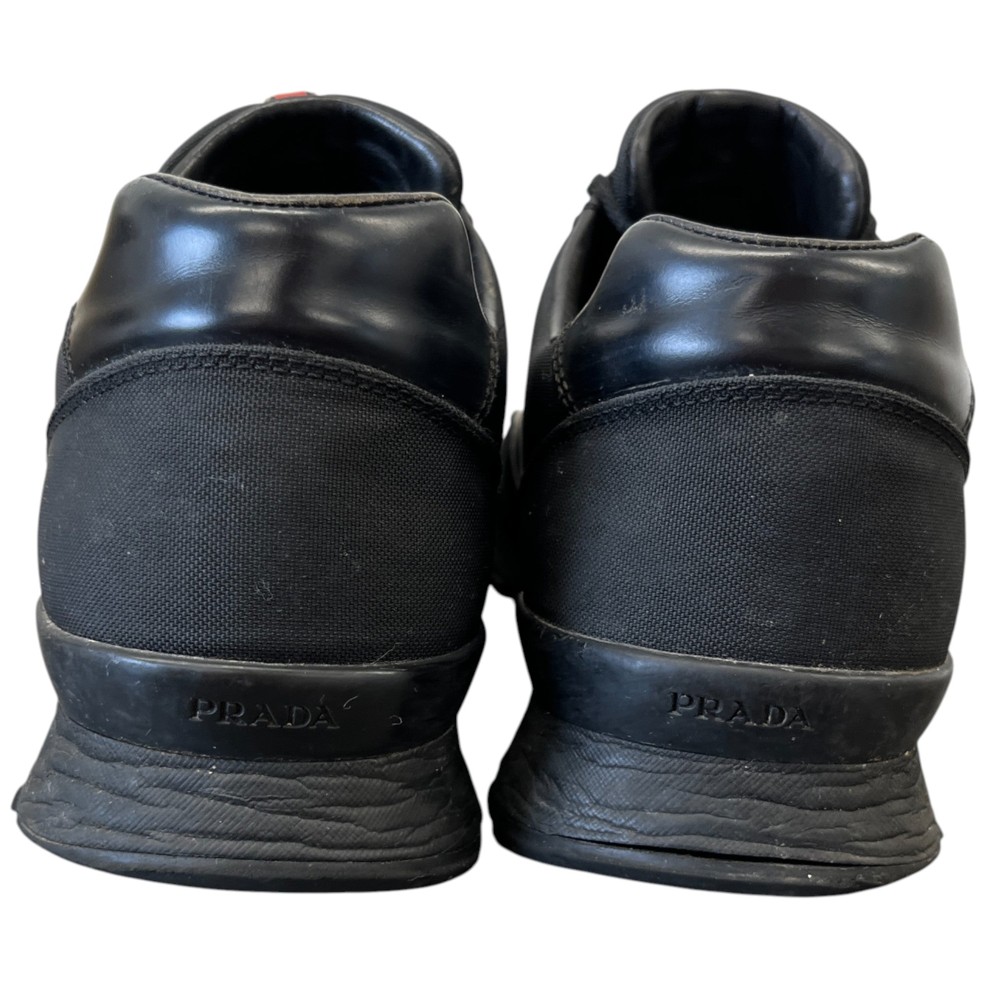 Men's Logo Low Trainers Black Size EU 42 / UK 8