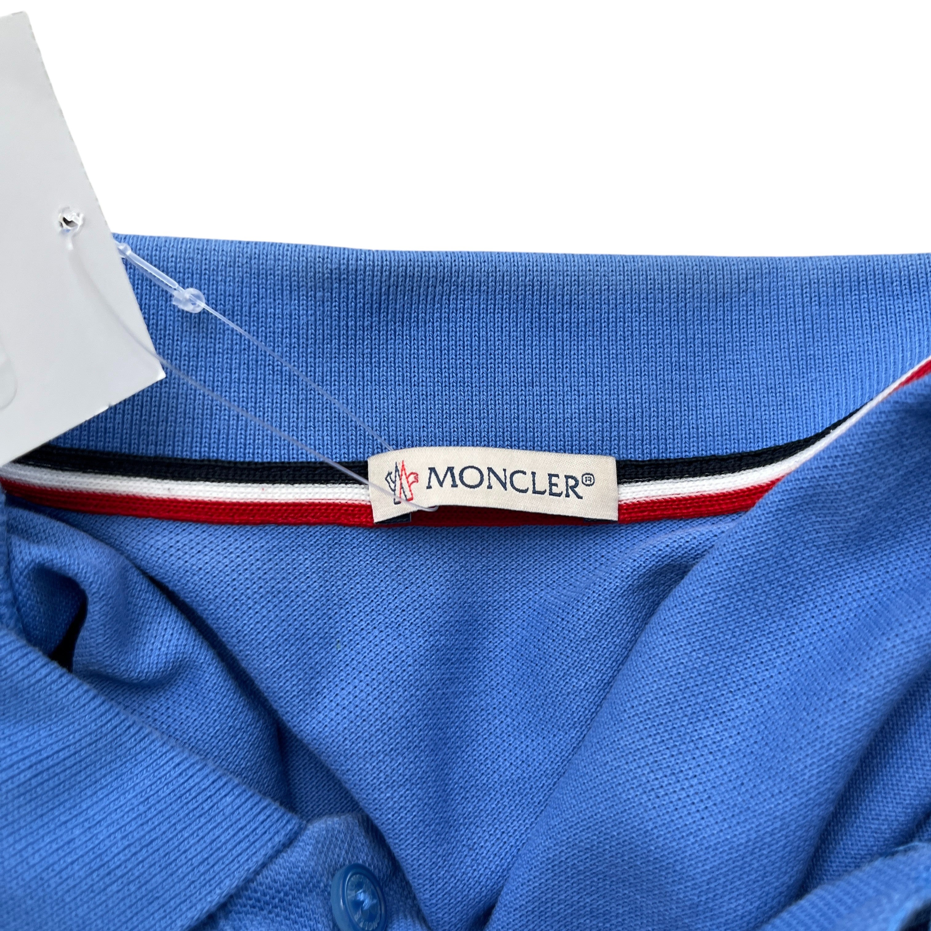 Men's Maglia Polo Shirt Blue Size L