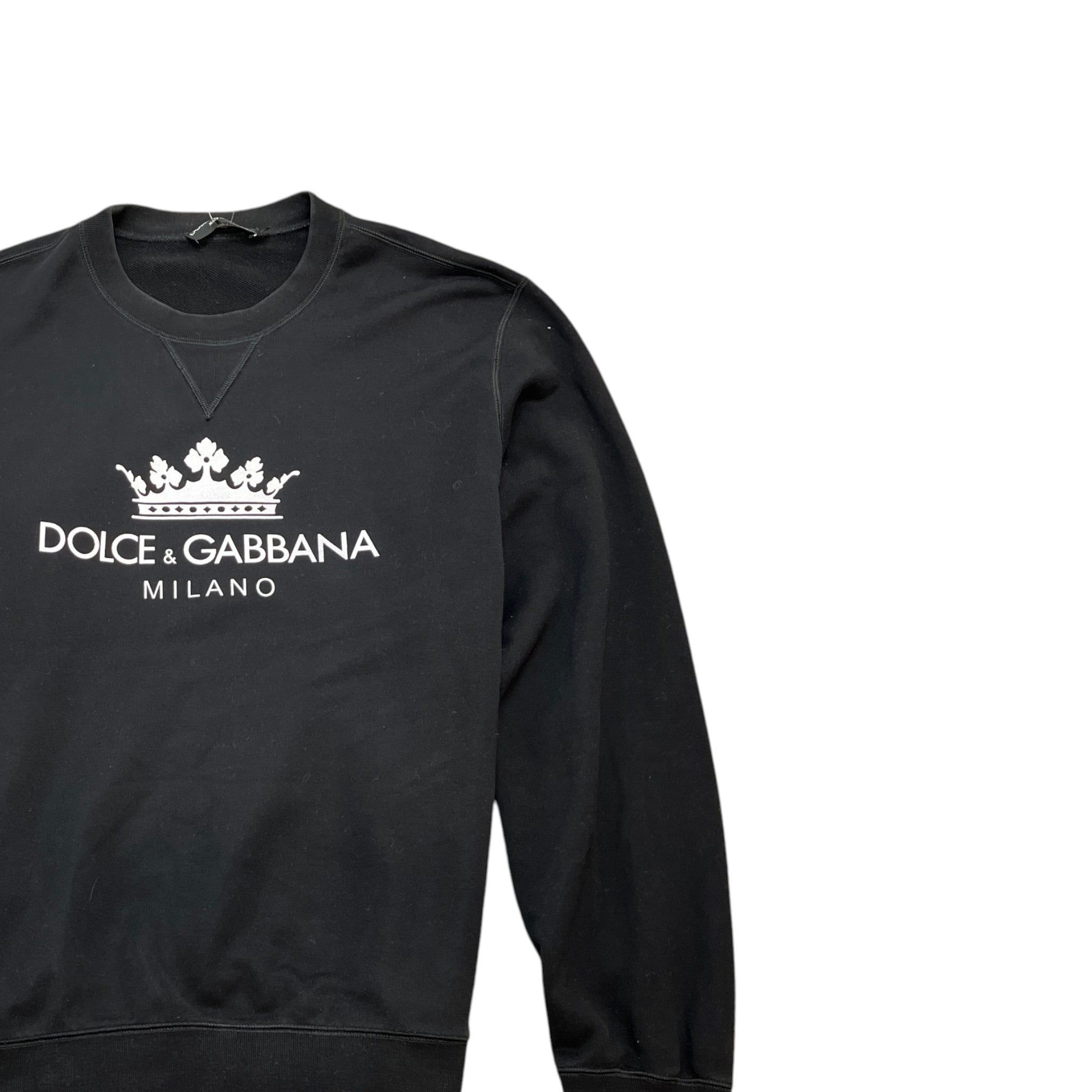 Men's Logo Print Sweatshirt Black Size IT 50 / UK L