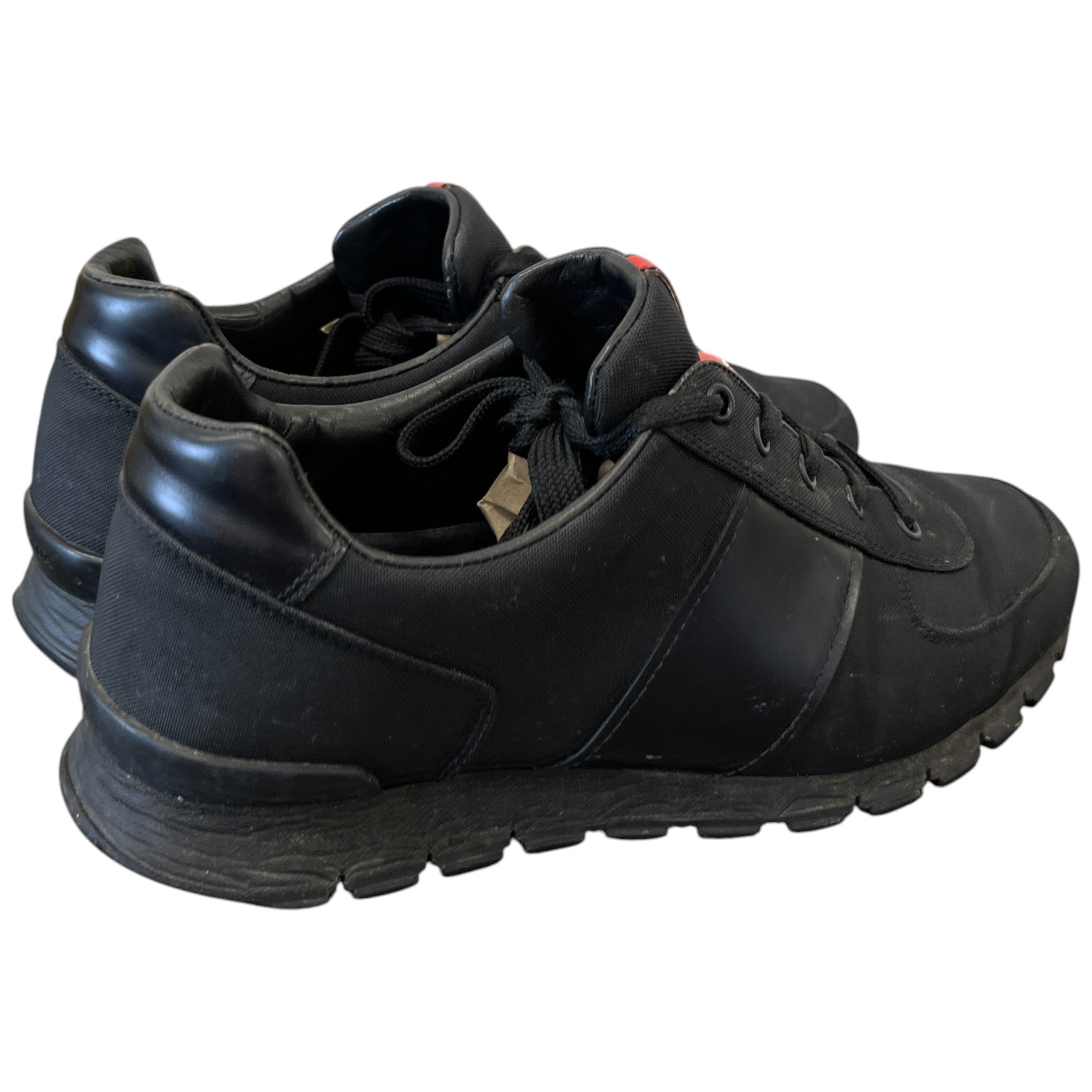 Men's Logo Low Trainers Black Size EU 42 / UK 8