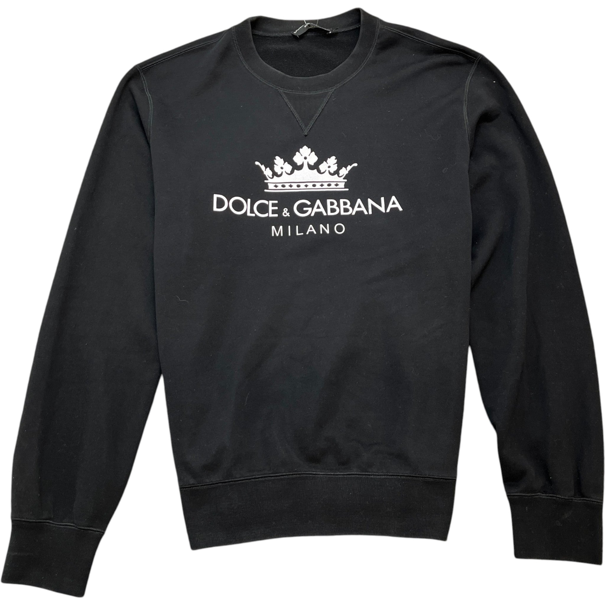 Men's Logo Print Sweatshirt Black Size IT 50 / UK L