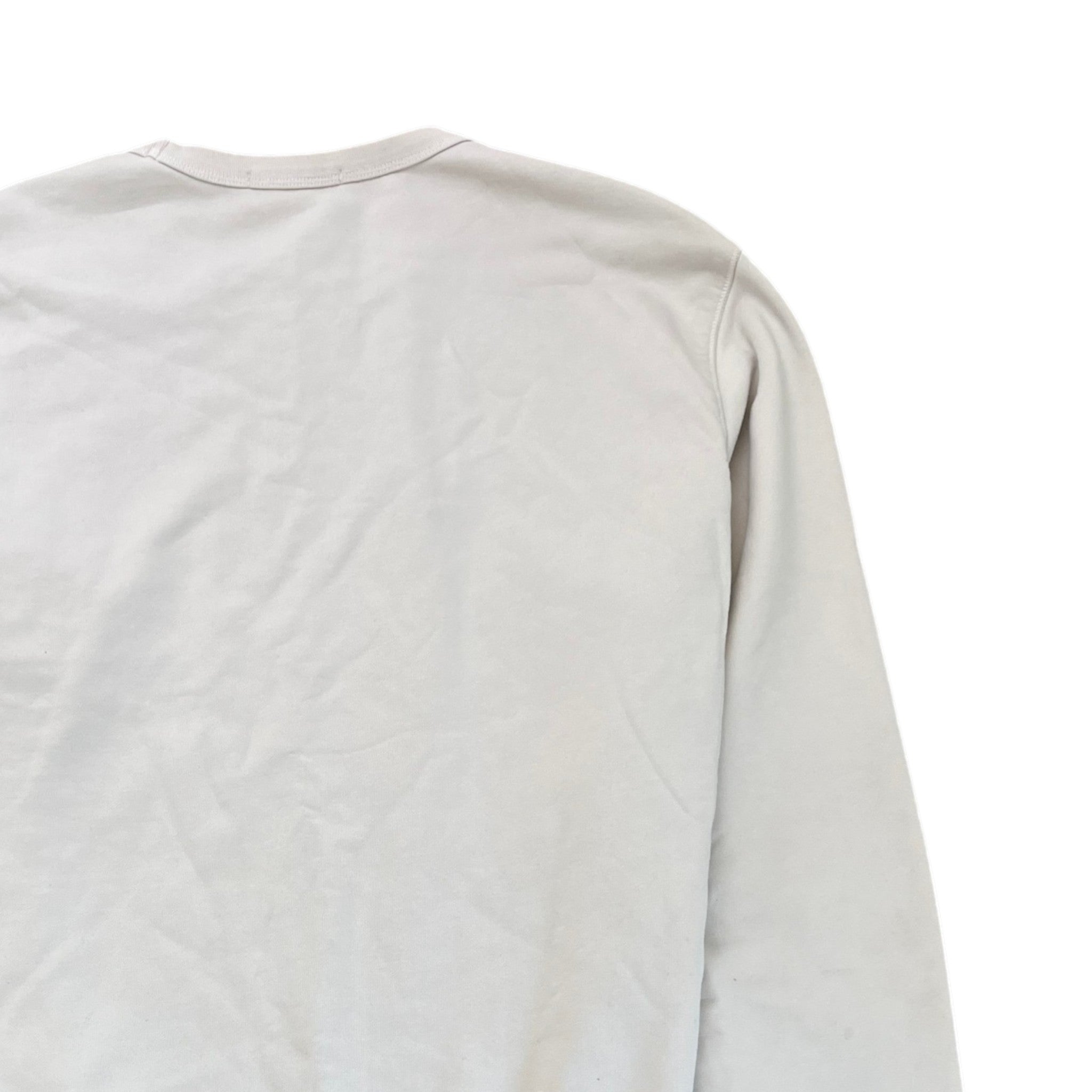Men's Applique Logo Sweatshirt Beige Size XXXL