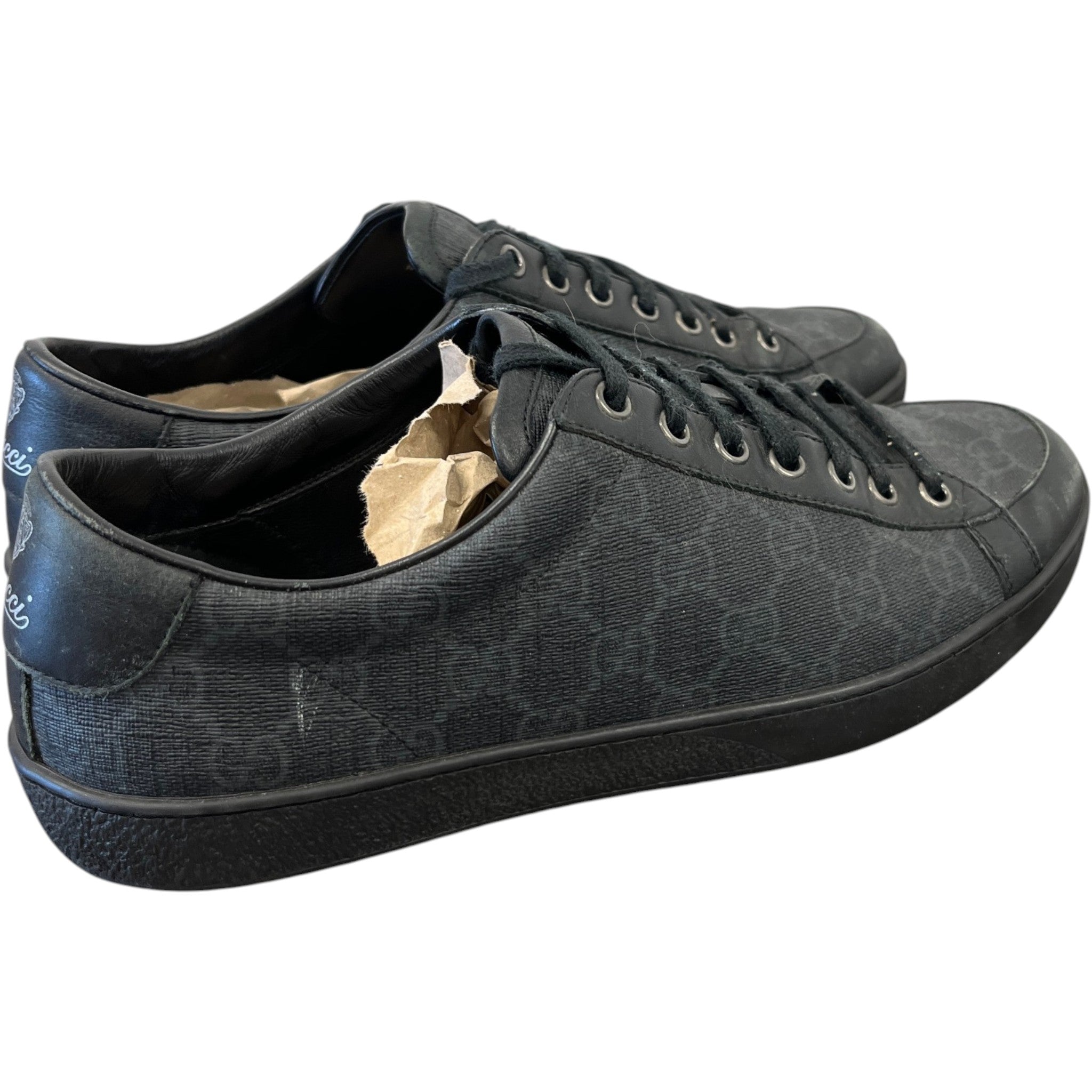 Men's Gg Supreme Ace Low Trainers Black Size EU 41 / UK 7