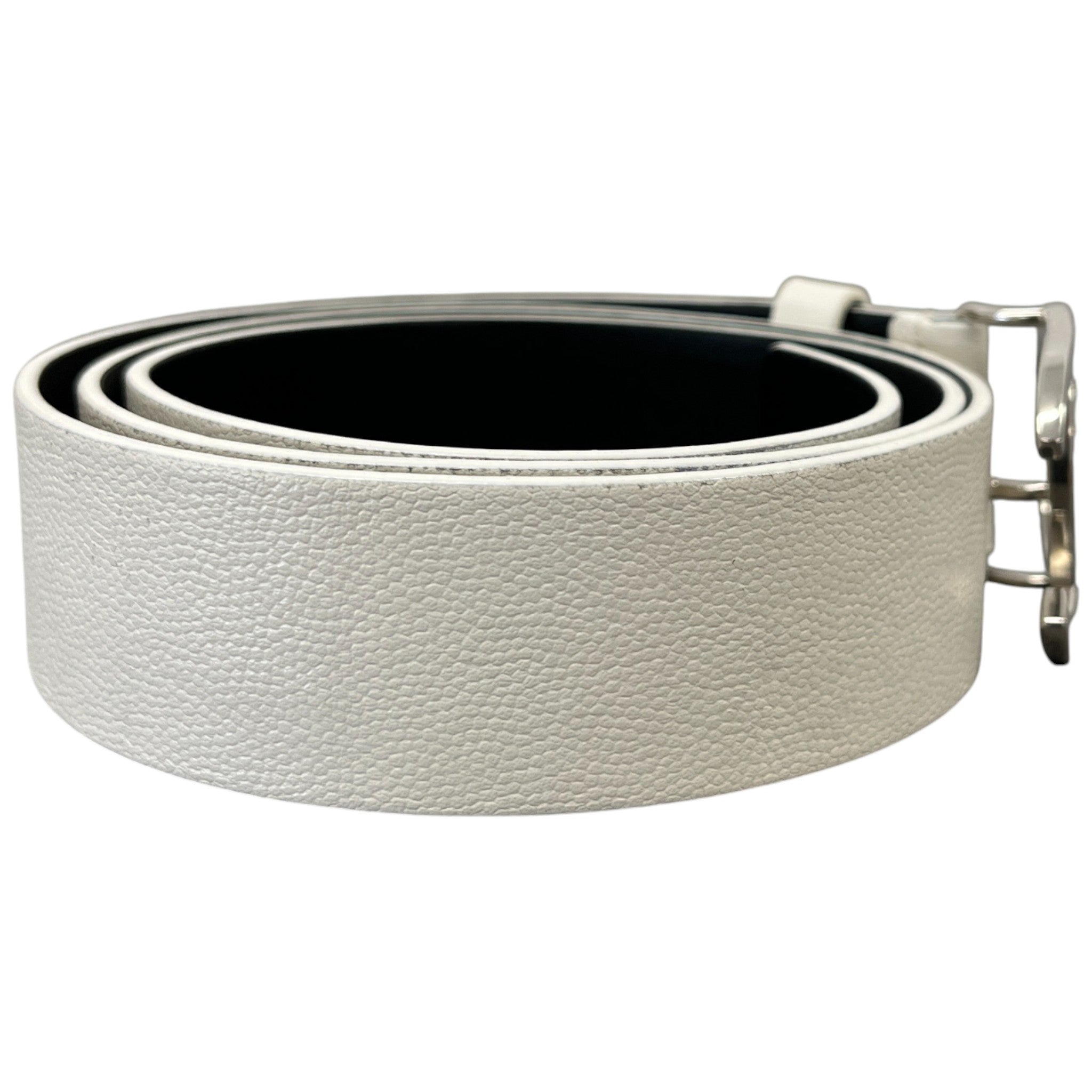 Women's Cc Logo Belt White Size Waist 36"