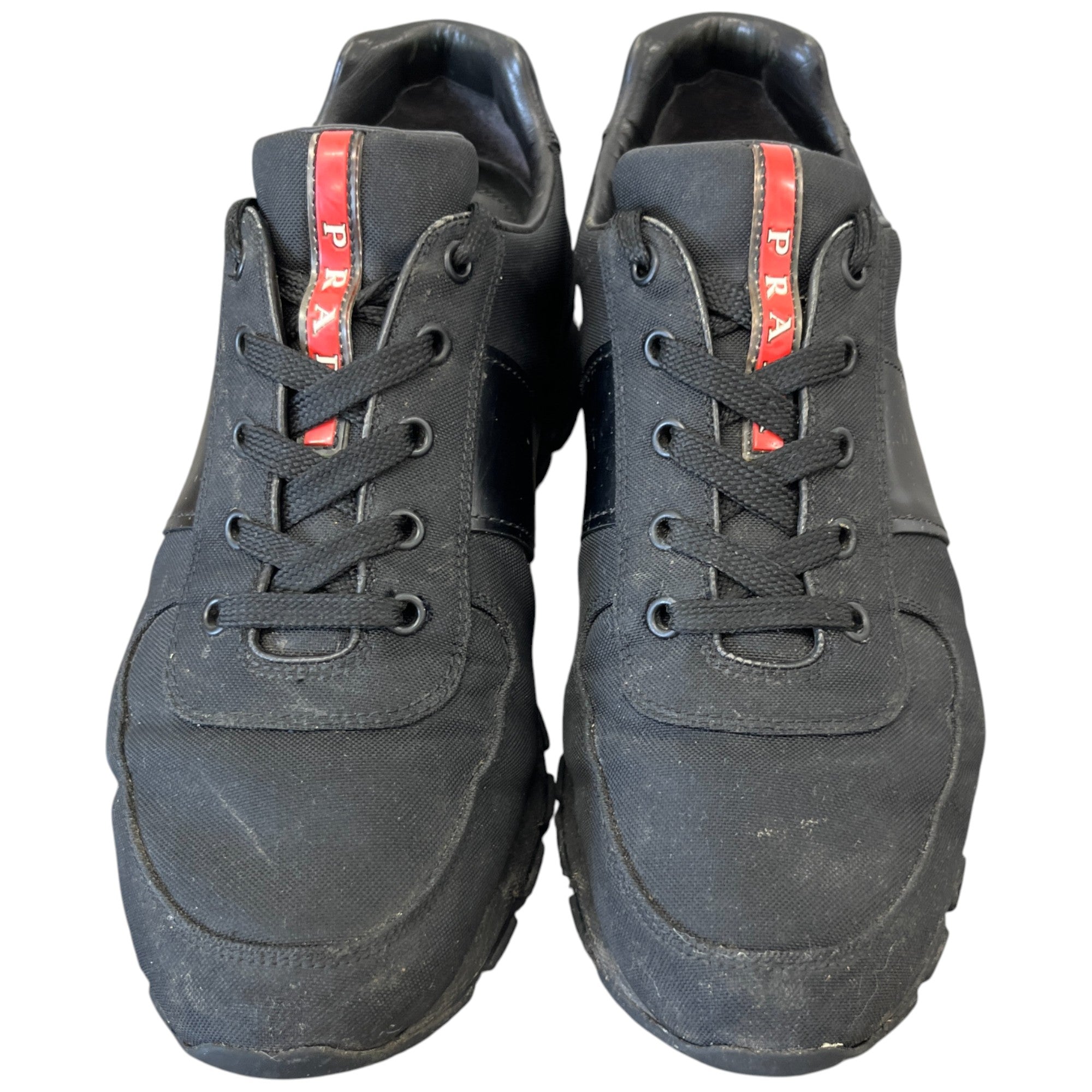 Men's Logo Low Trainers Black Size EU 42 / UK 8