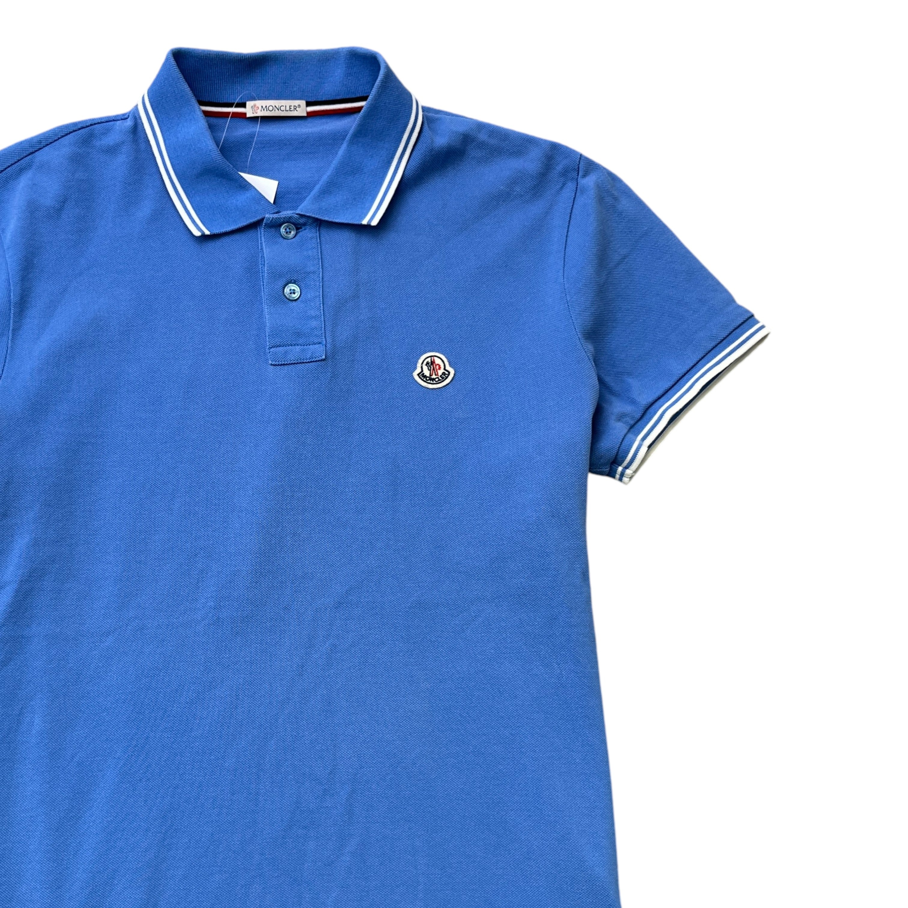 Men's Maglia Polo Shirt Blue Size L