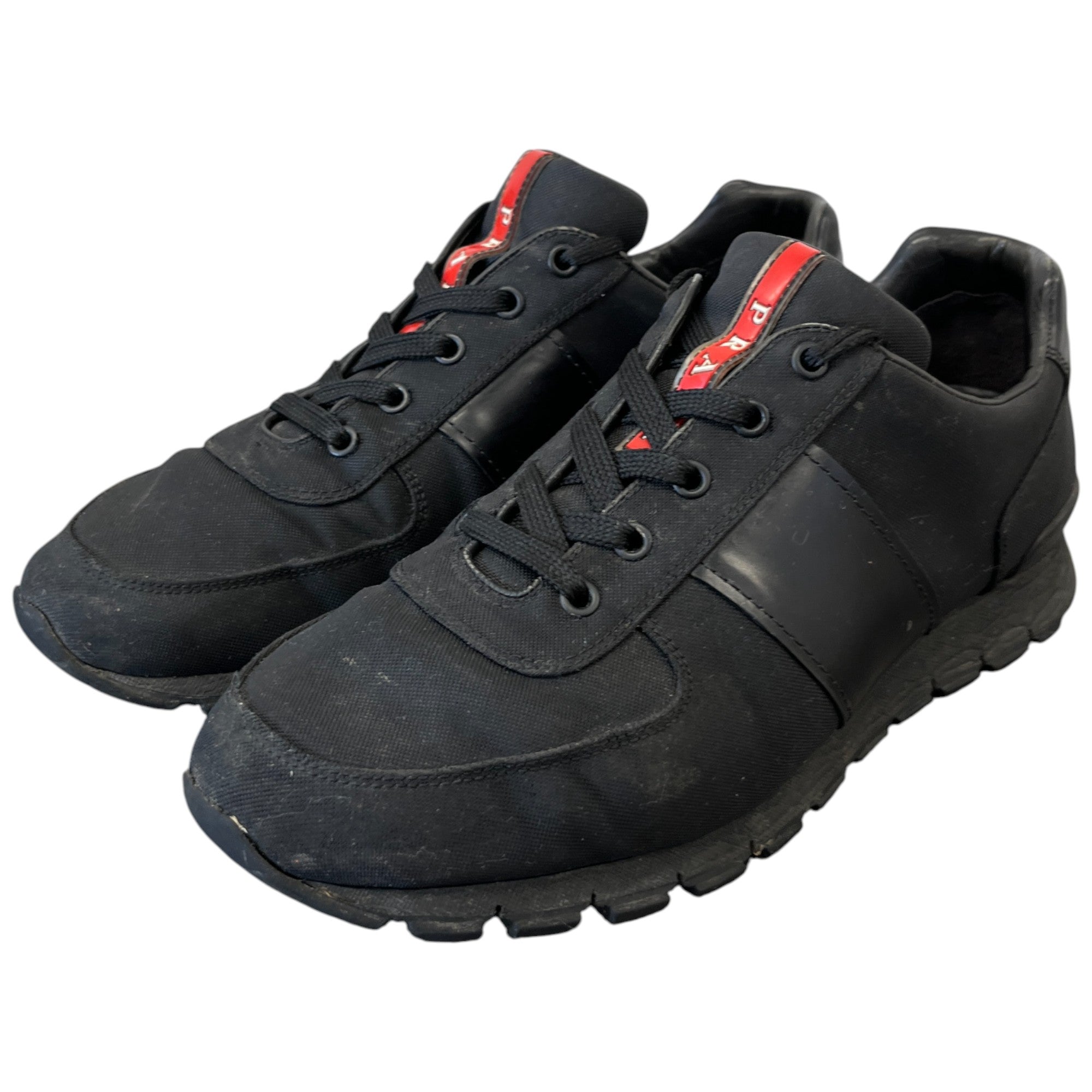 Men's Logo Low Trainers Black Size EU 42 / UK 8