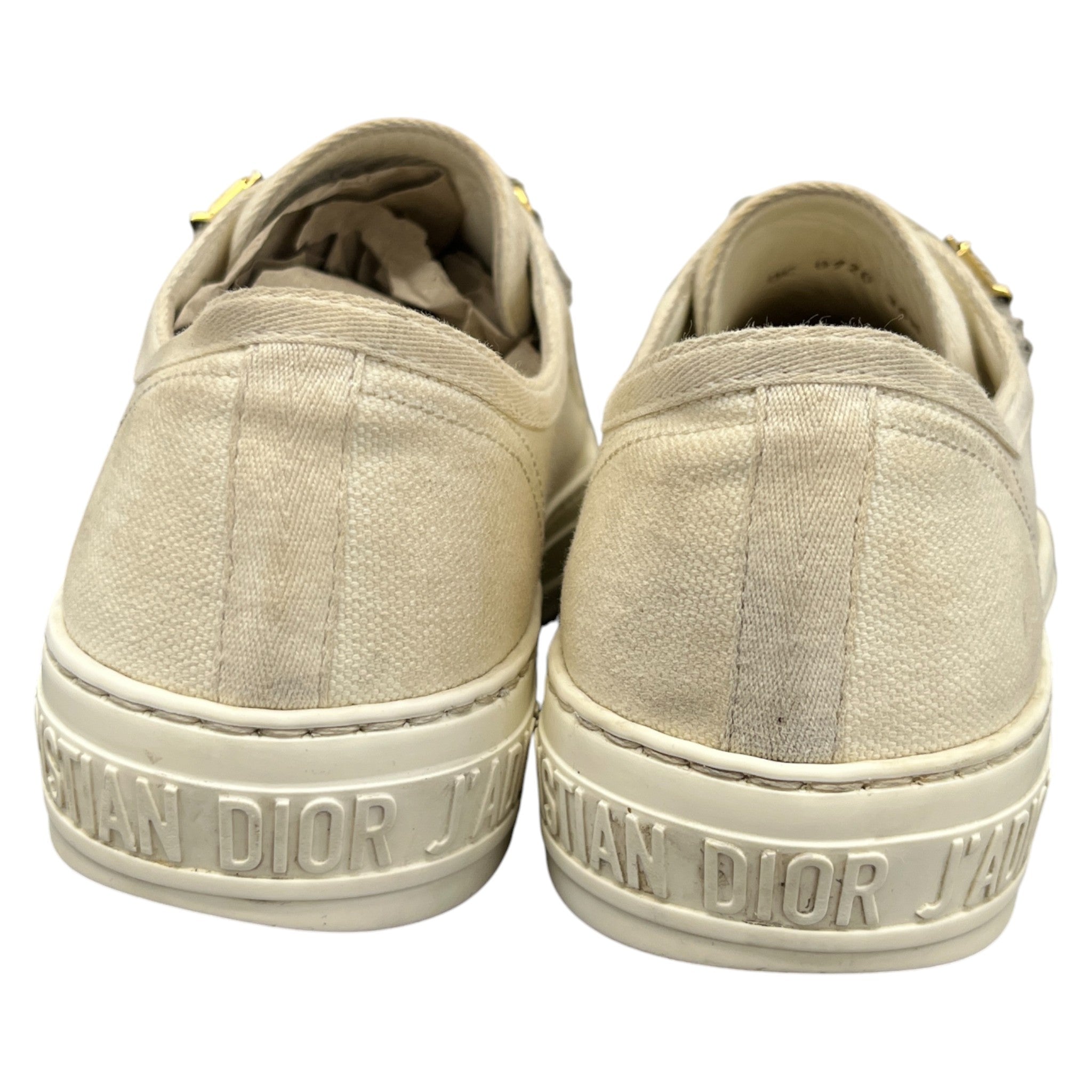 Women's Walk'N'Dior Low Trainers Cream Size EU 36.5 / UK 3.5