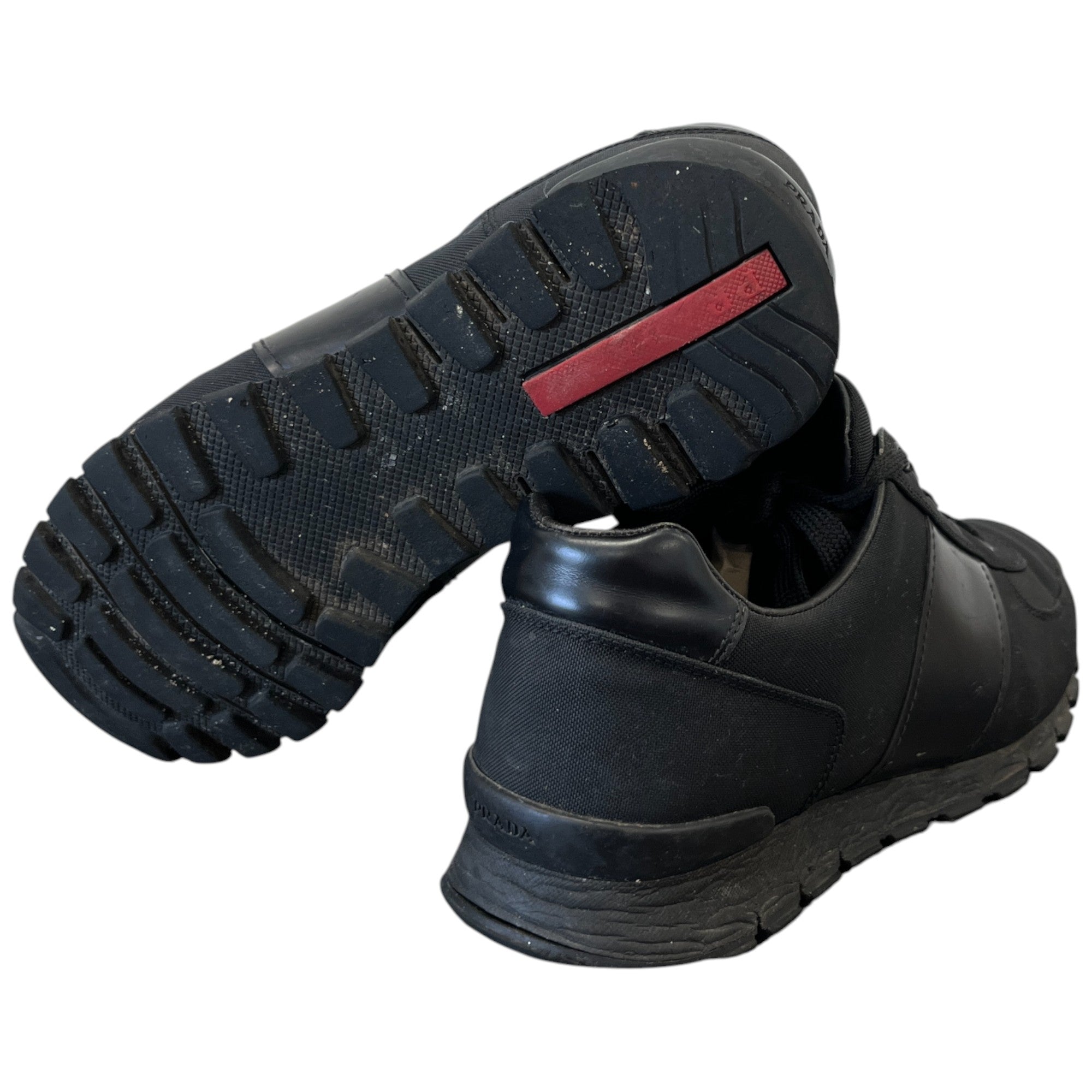 Men's Logo Low Trainers Black Size EU 42 / UK 8