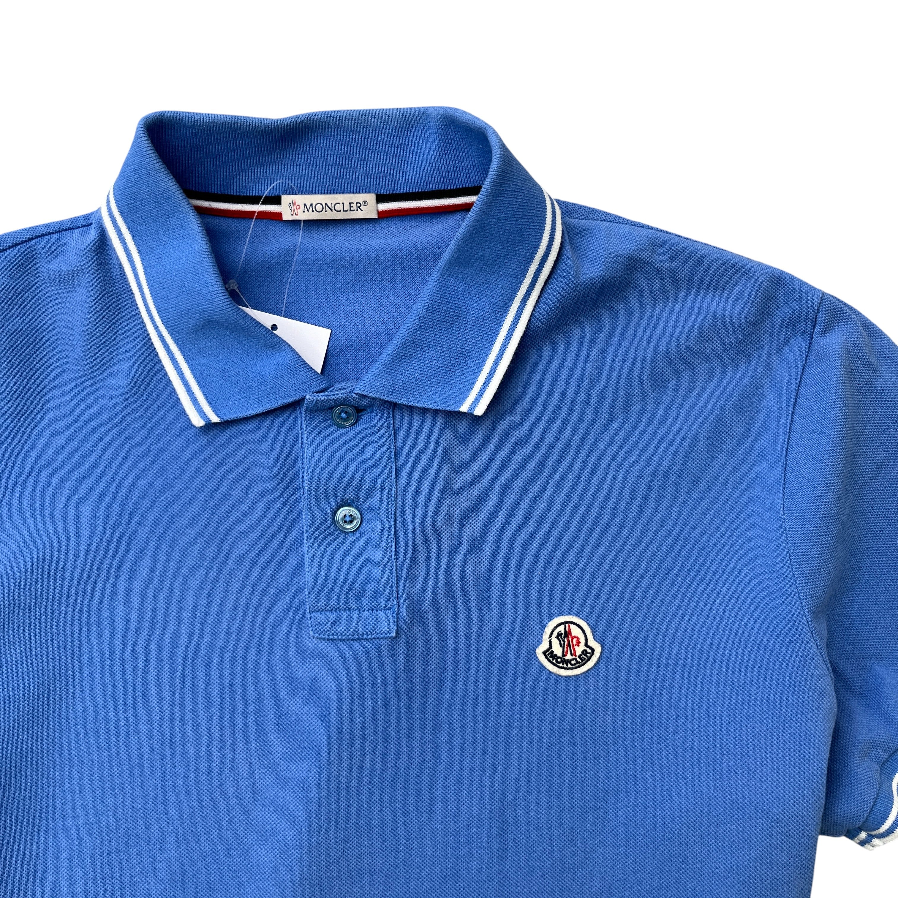 Men's Maglia Polo Shirt Blue Size L