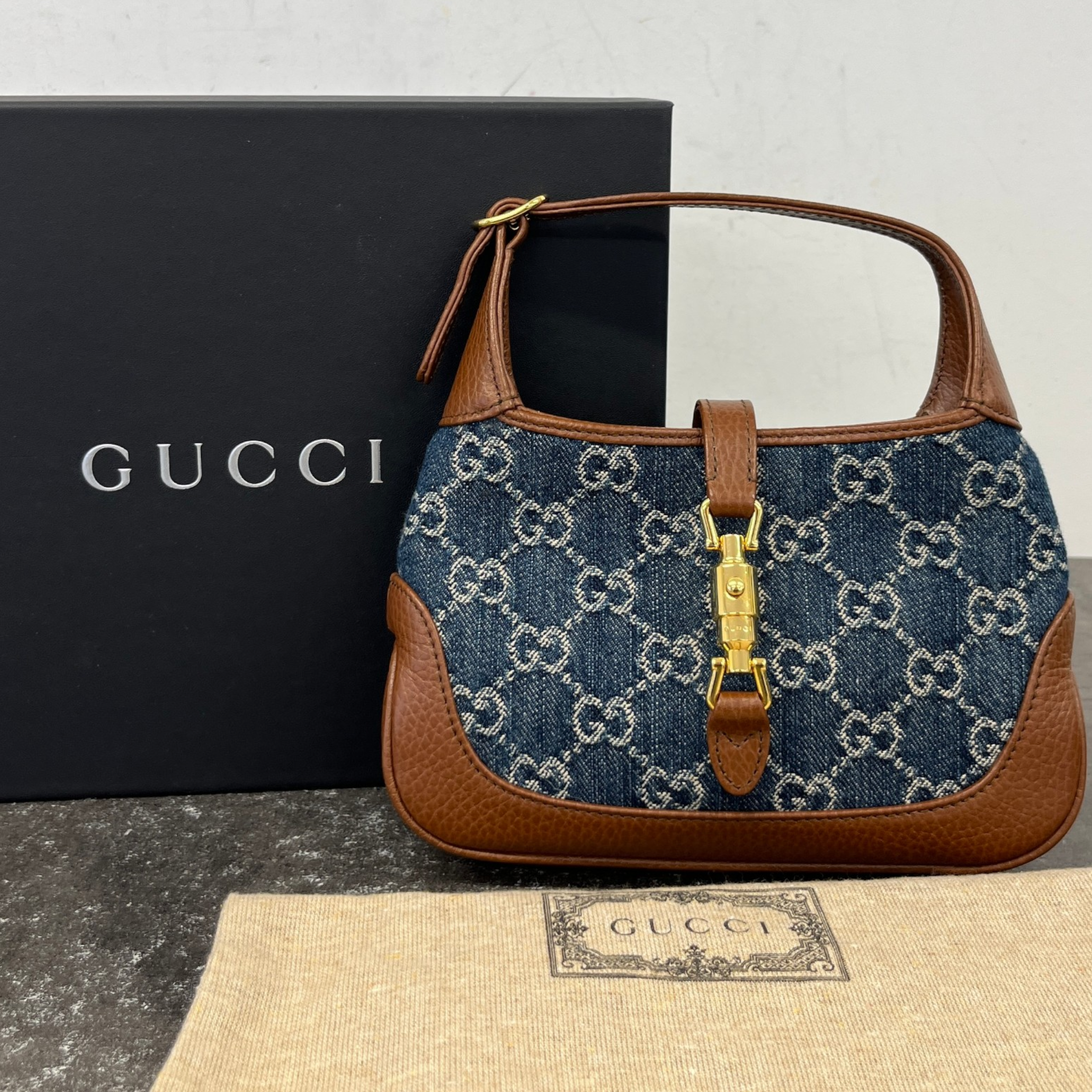 Women's Denim Jackie Bag Brown