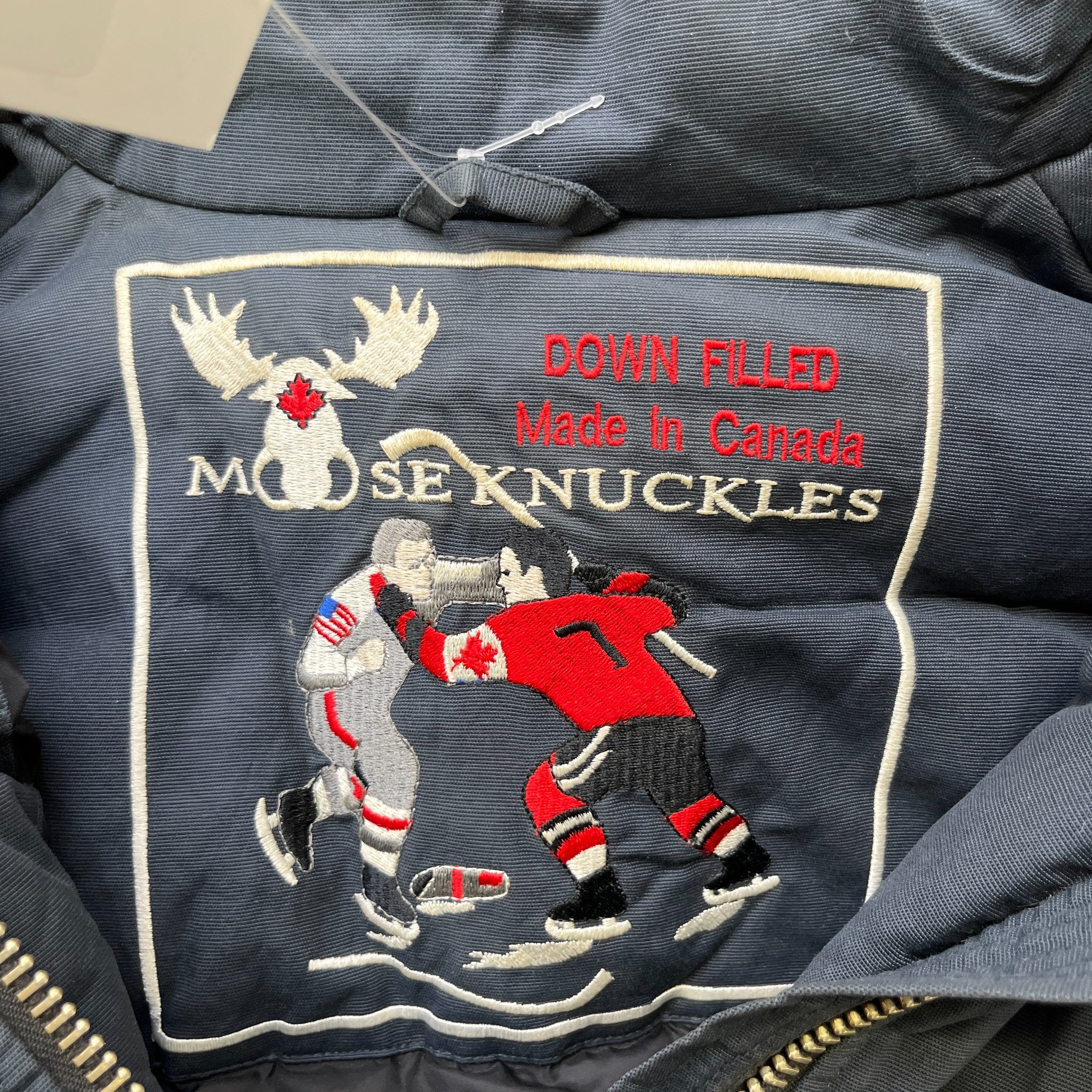 Women's Ballistic Bomber Down Jacket Blue Size M