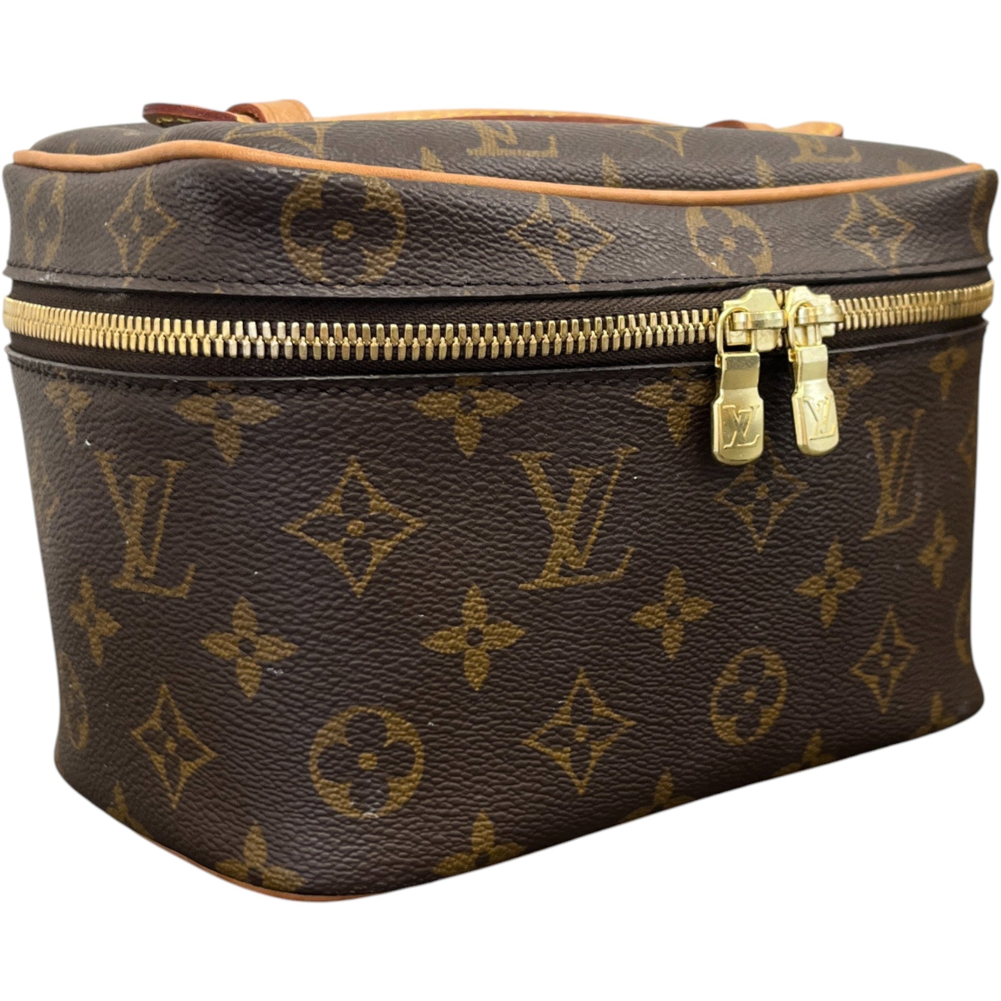 Women's Monogram Nice Mini Toiletry Bag Brown