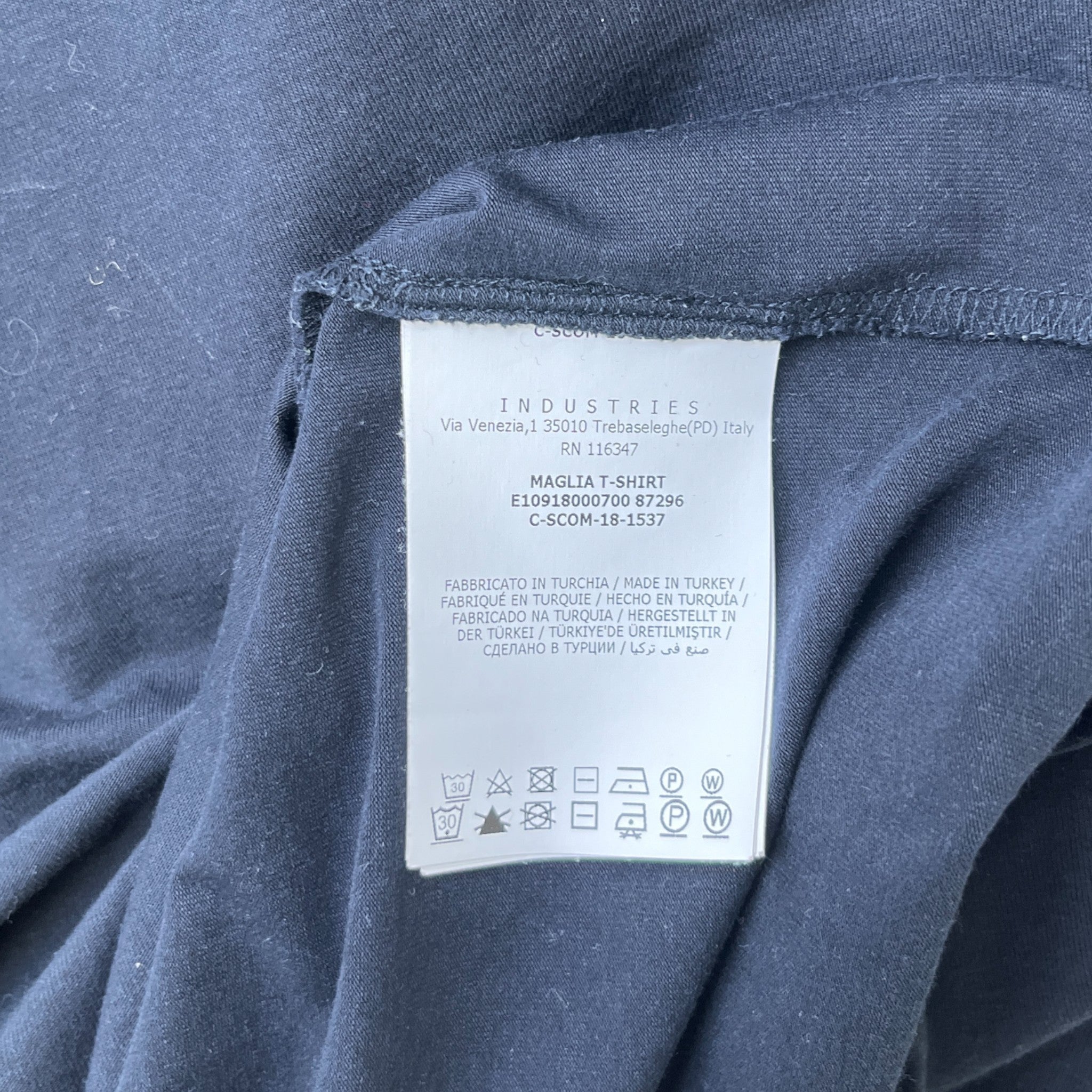 Men's Maglia T-Shirt Navy Size L