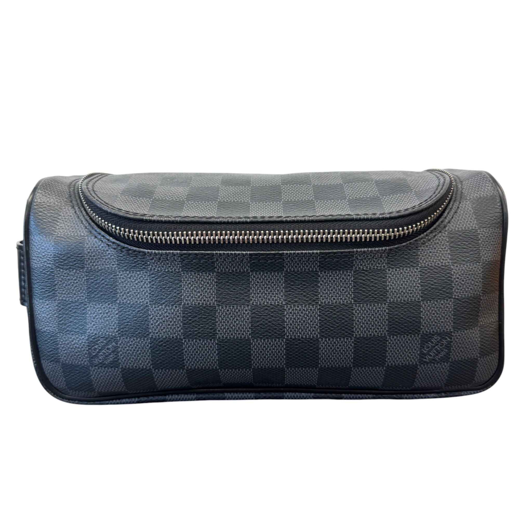 Men's Damier Graphite Toiletry Bag Black
