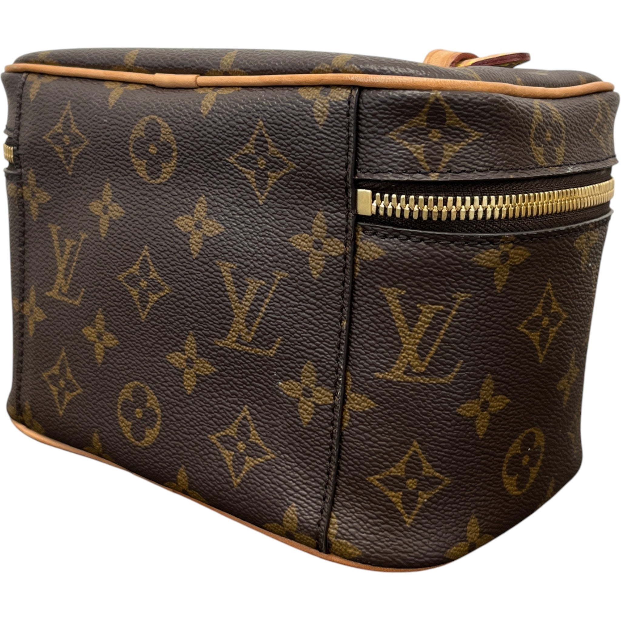 Women's Monogram Nice Mini Toiletry Bag Brown