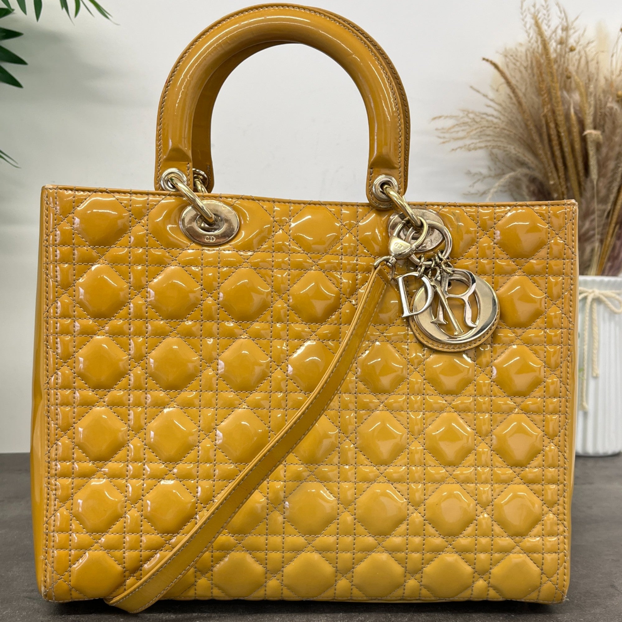 Women's Large Lady Handbag Yellow