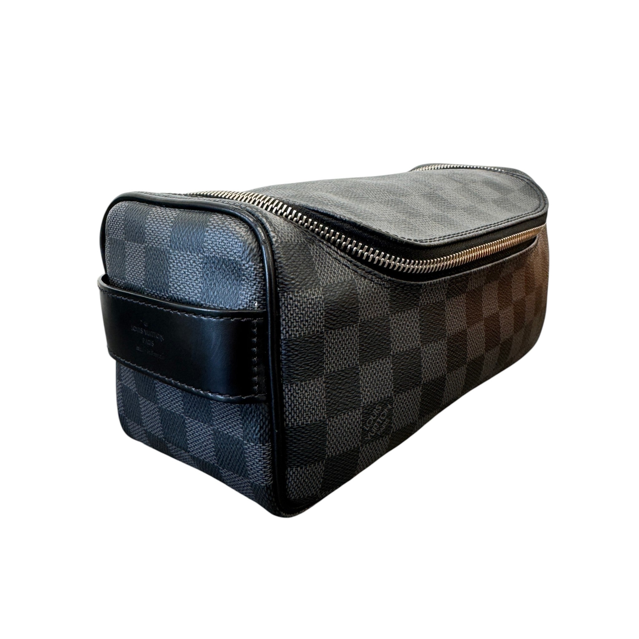 Men's Damier Graphite Toiletry Bag Black