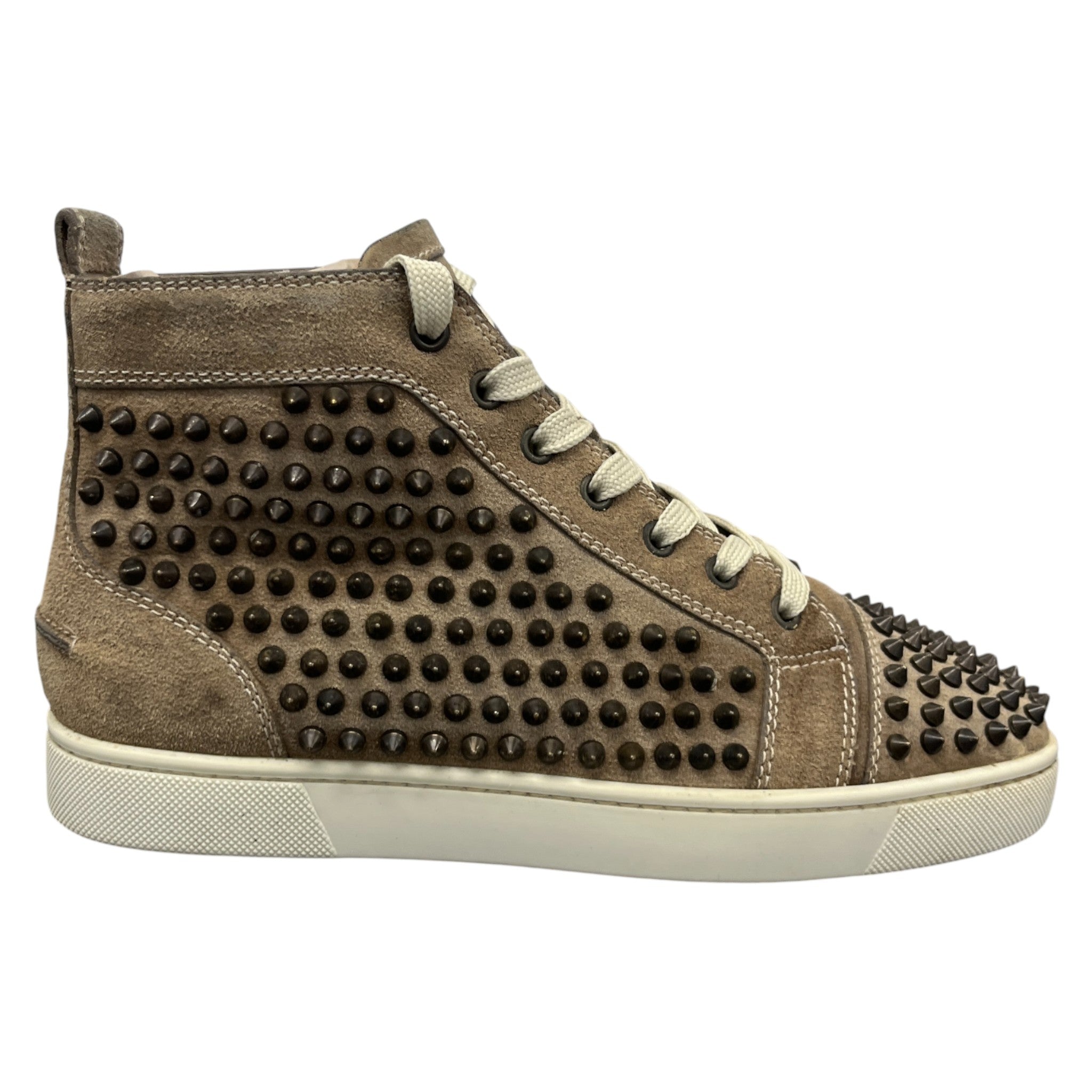 Men's Louis Flat Spikes High Trainers Brown Size EU 40 / UK 6