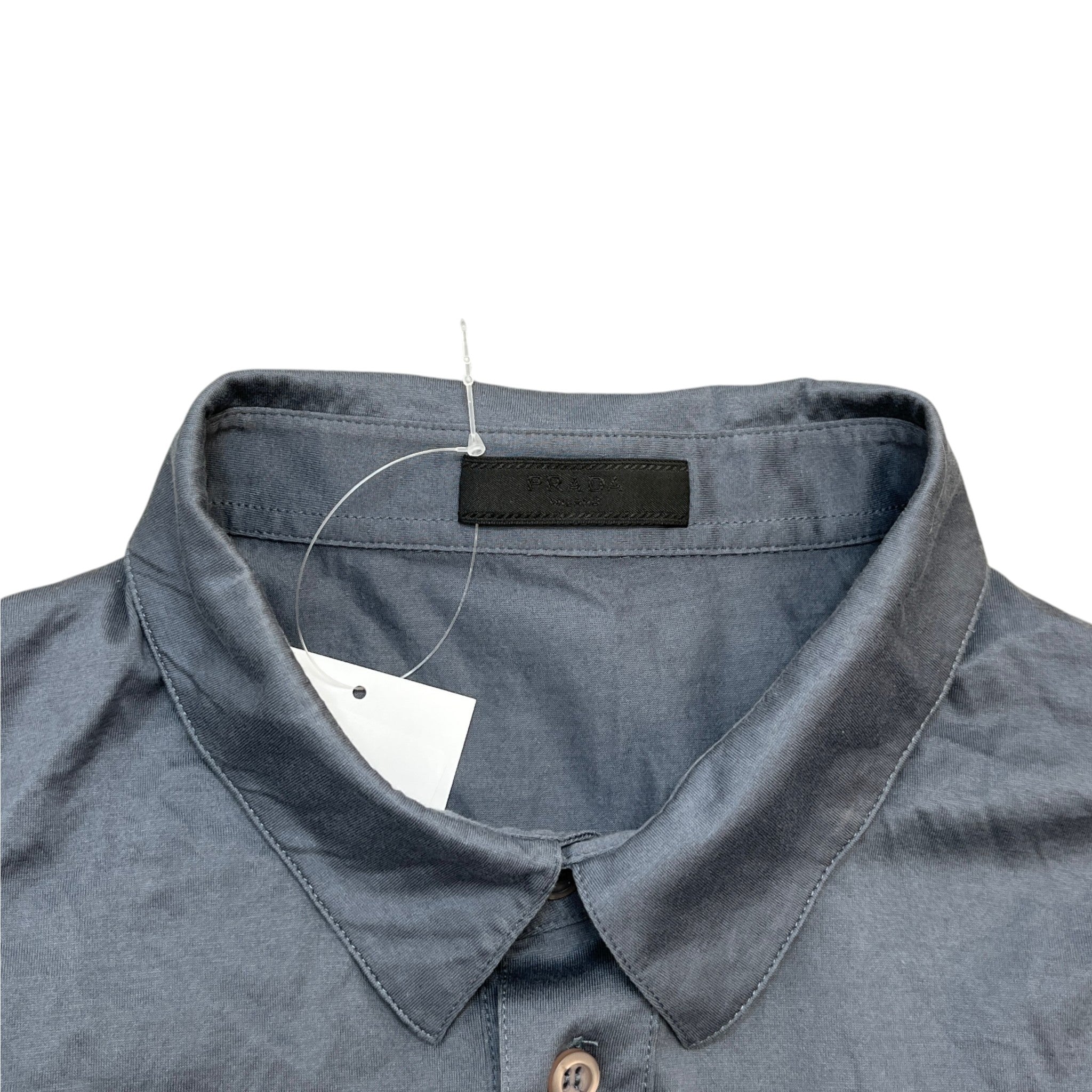 Men's Pocket Logo Polo Shirt Grey Size XL