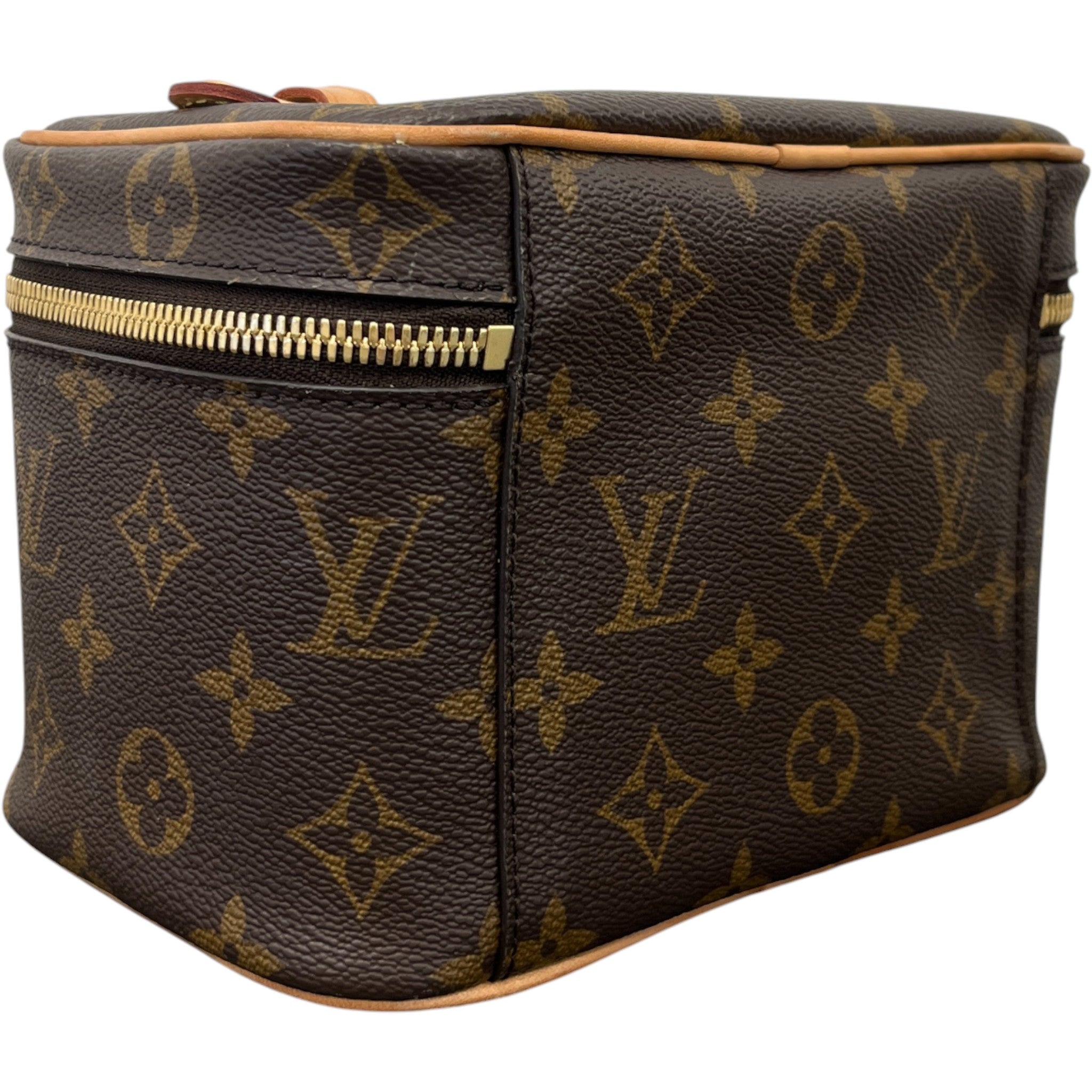 Women's Monogram Nice Mini Toiletry Bag Brown