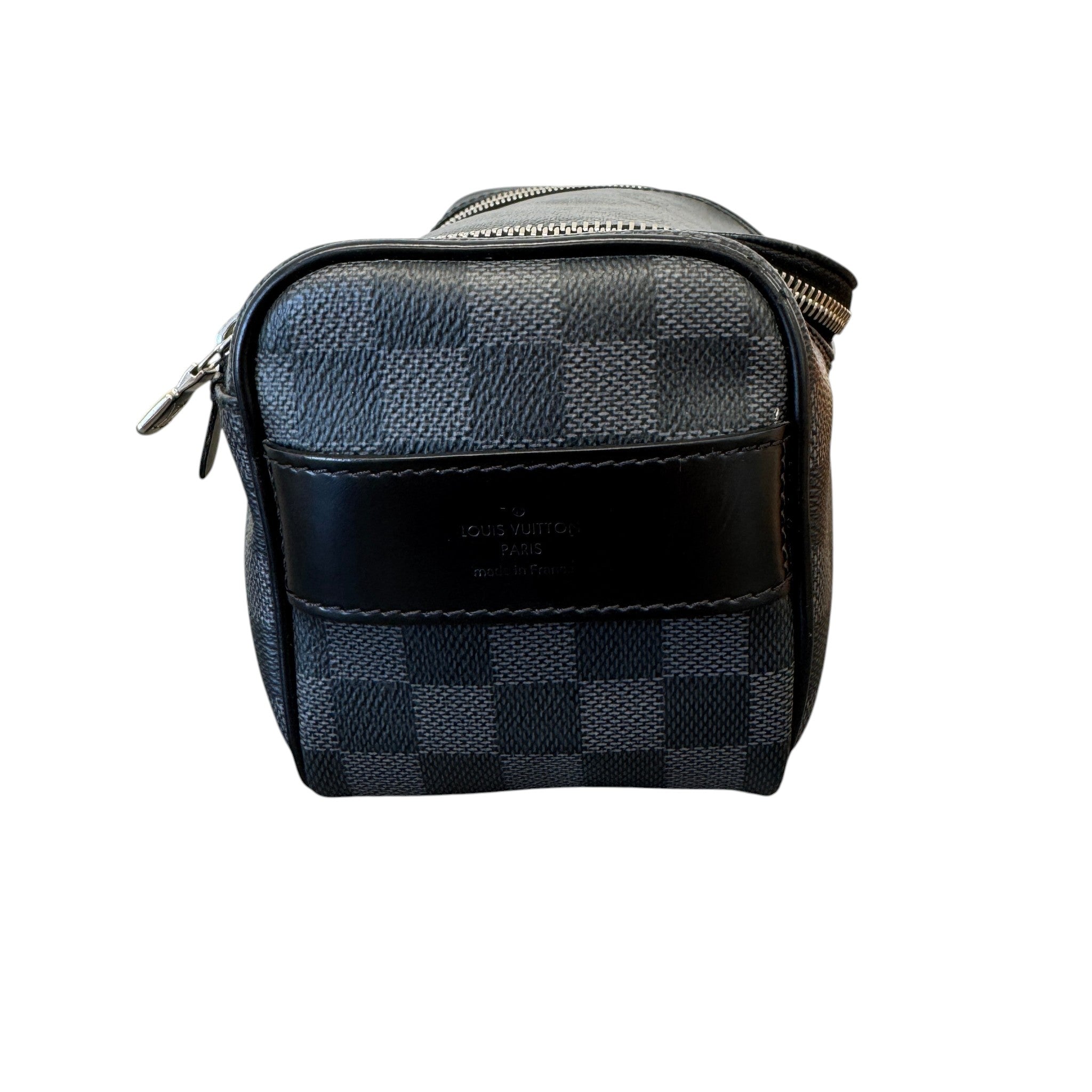 Men's Damier Graphite Toiletry Bag Black