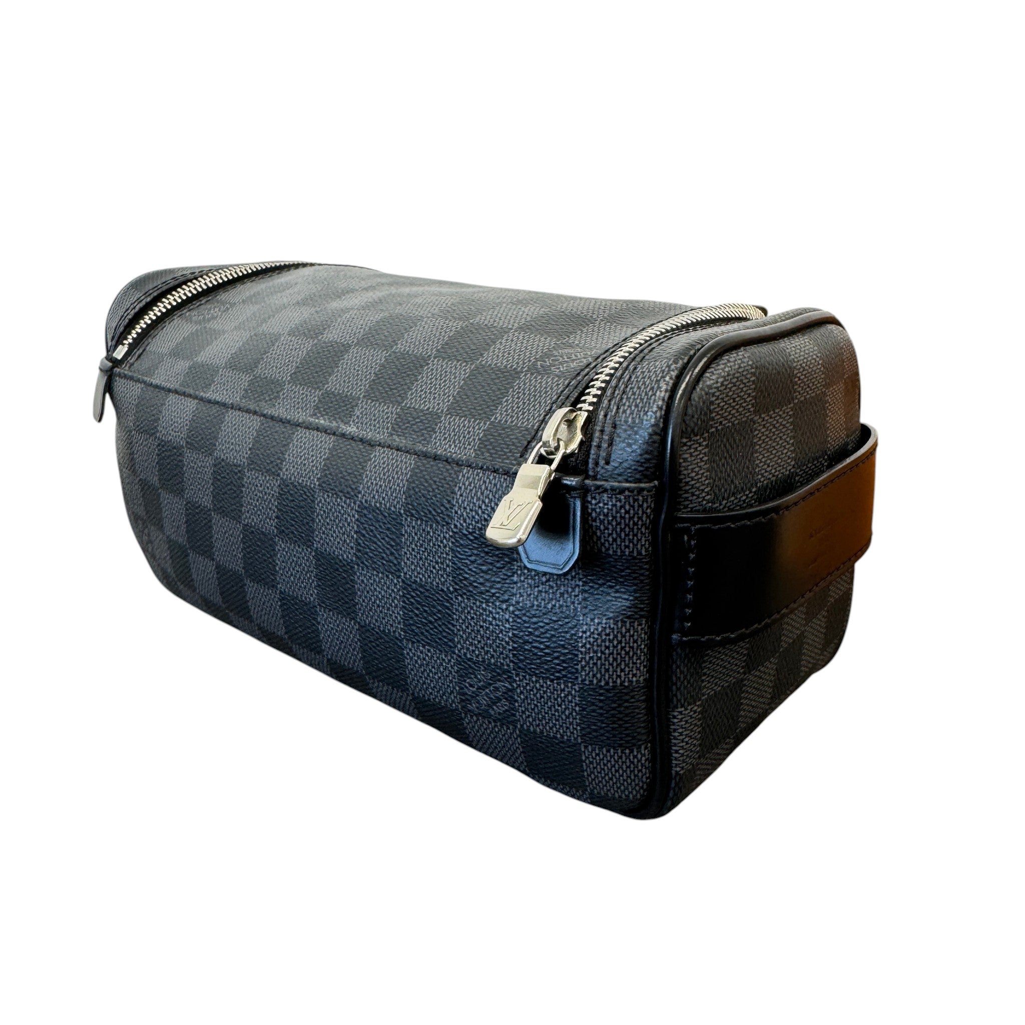 Men's Damier Graphite Toiletry Bag Black