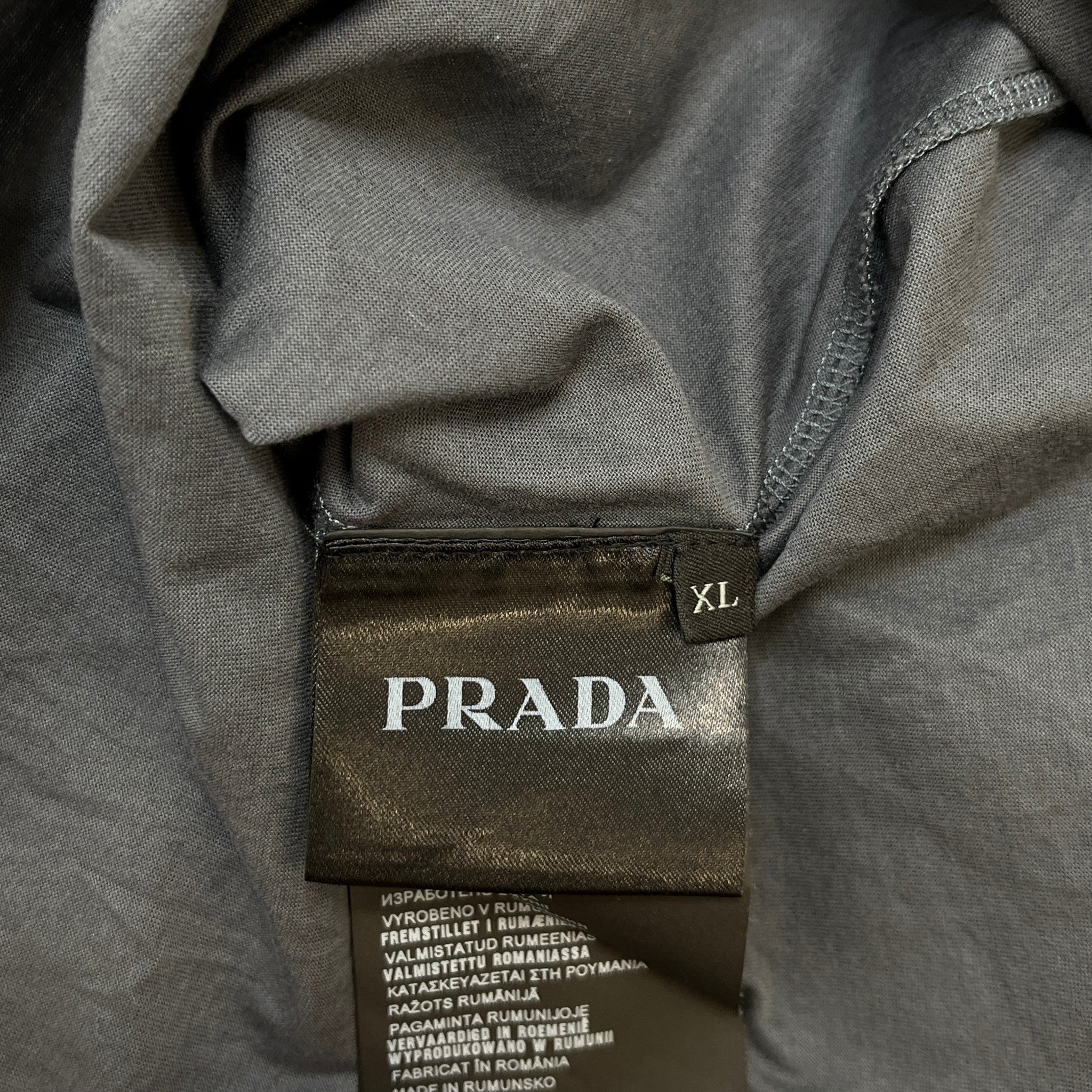 Men's Pocket Logo Polo Shirt Grey Size XL